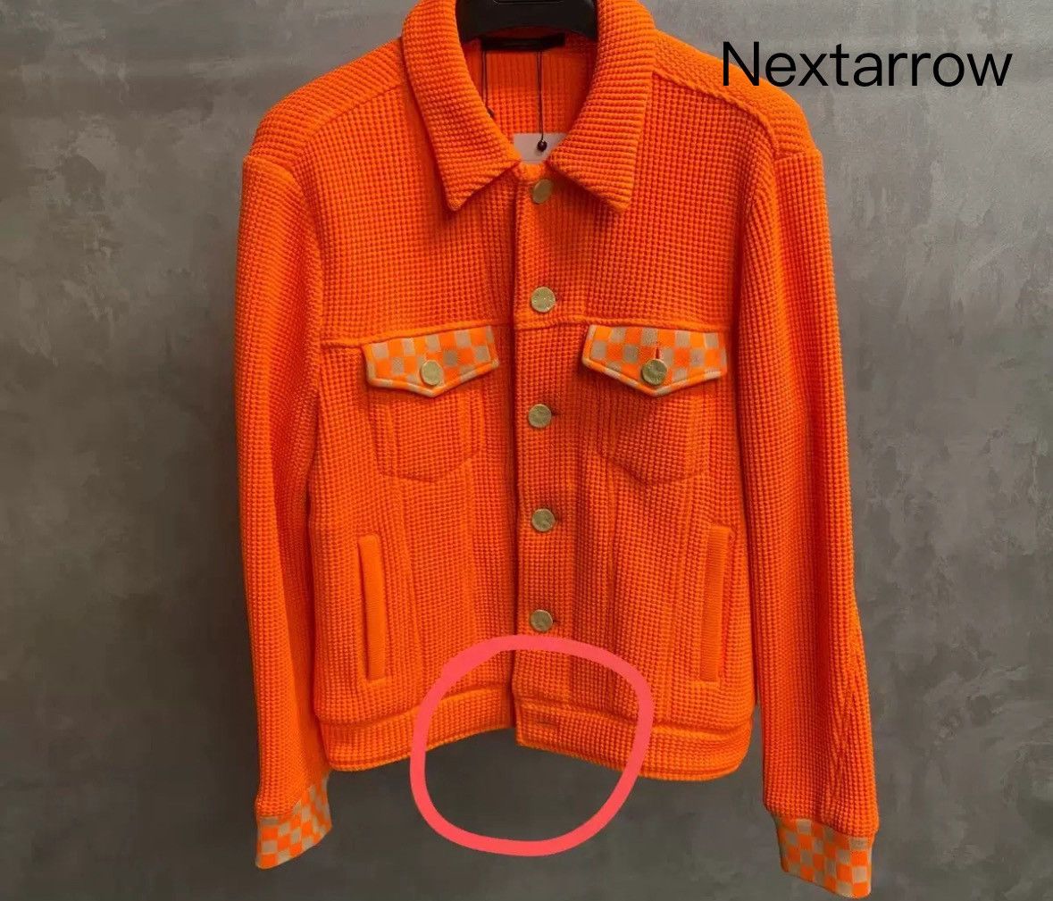 Louis Vuitton Louis Vuitton's latest orange checkerboard mesh logo jacket Size US S / EU 44-46 / 1 - 1 Thumbnail