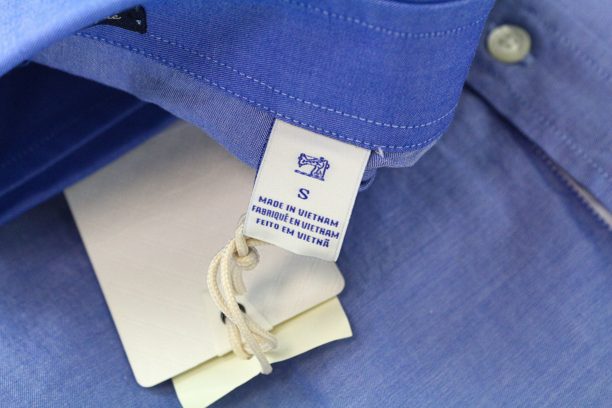 Scotch & Soda AMS COUTURE S Blue Slim Cotton Shirt 75106 Size US S / EU 44-46 / 1 - 6 Thumbnail