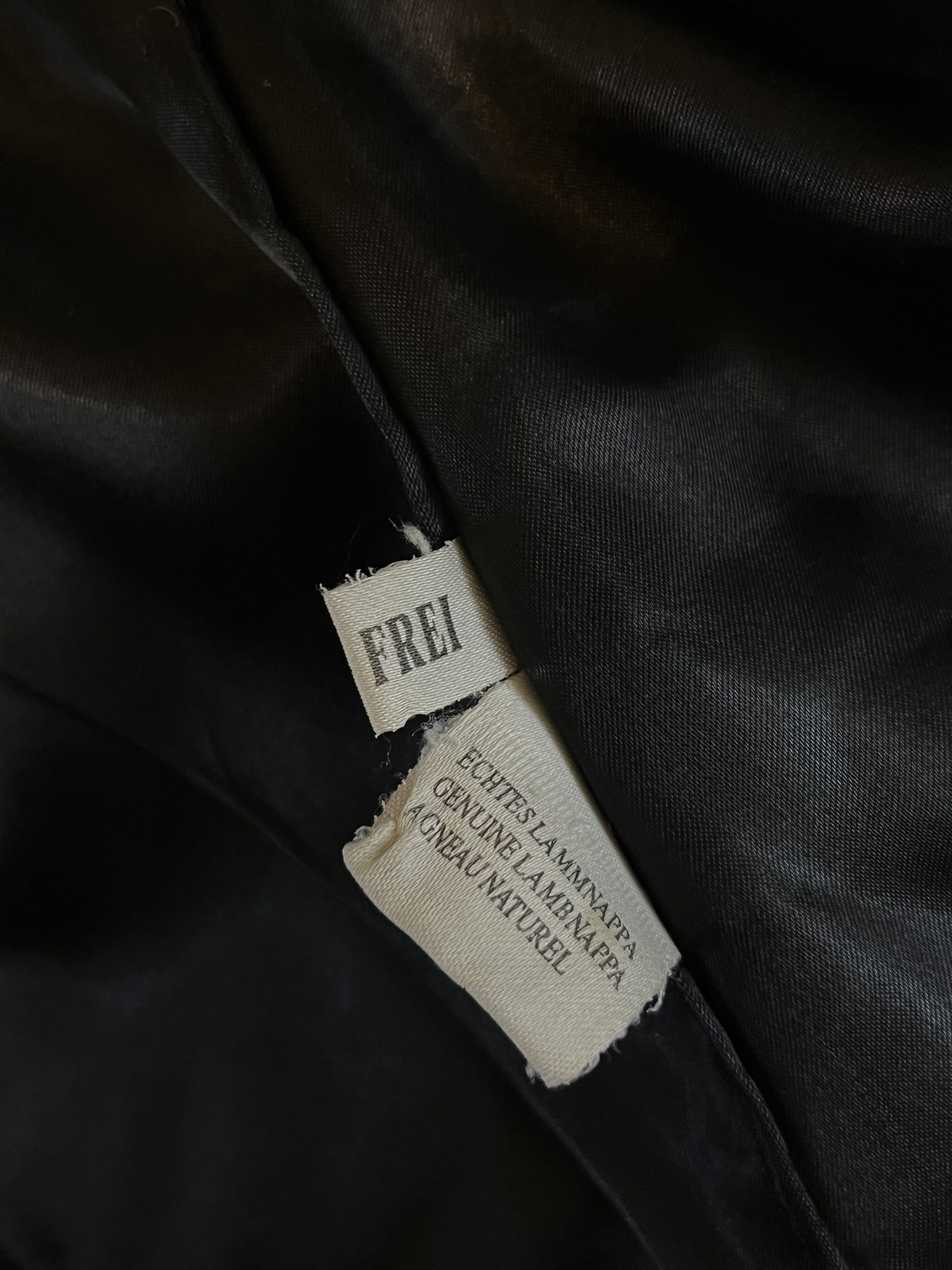 Vintage 90s Real Lambs Leather Biker Jacket Size S / US 4 / IT 40 - 6 Thumbnail
