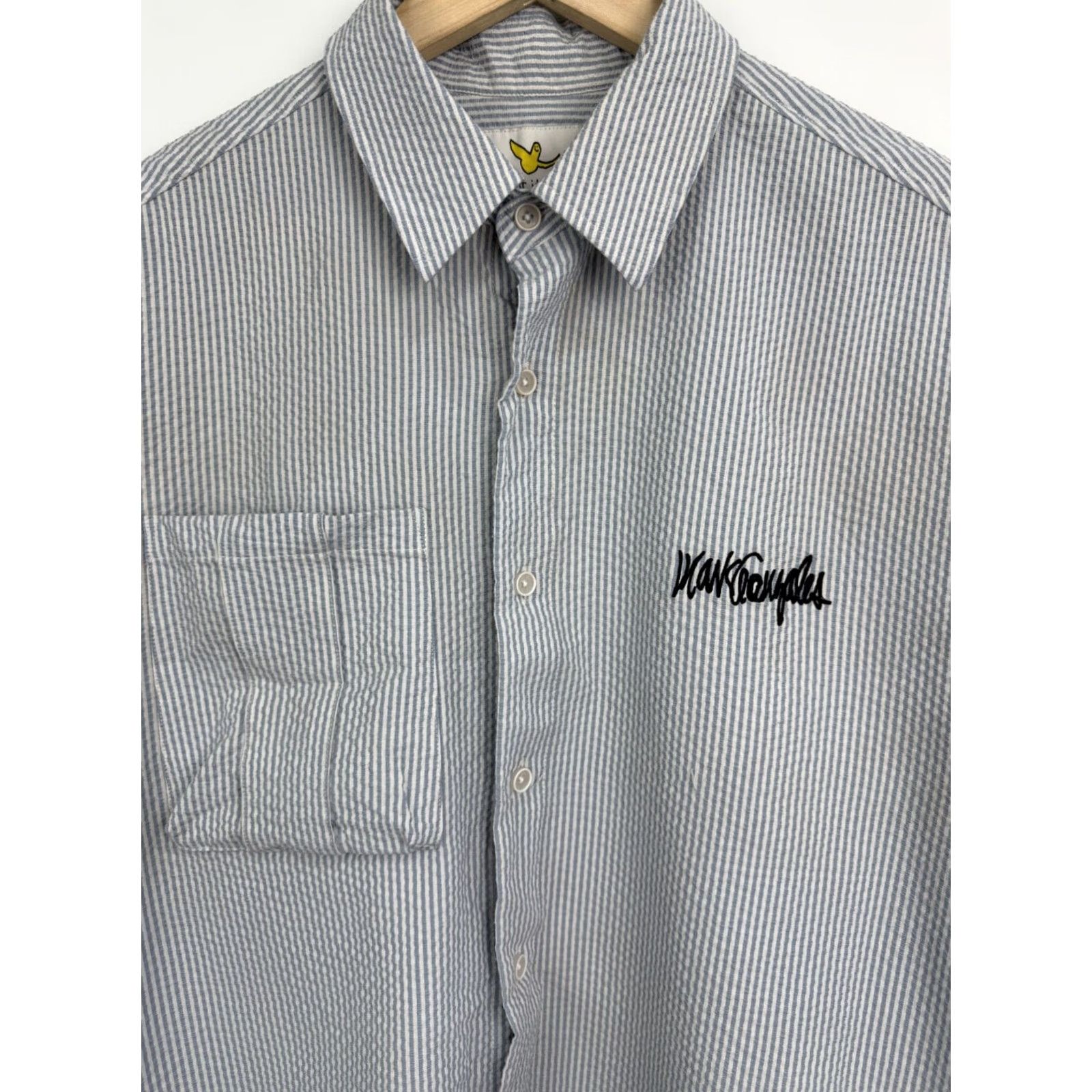 Vintage Mark Gonzales Button-Up Shirt Mens L Blue Retro Y2K Rare/What it Isn’t Size US L / EU 52-54 / 3 - 4 Thumbnail