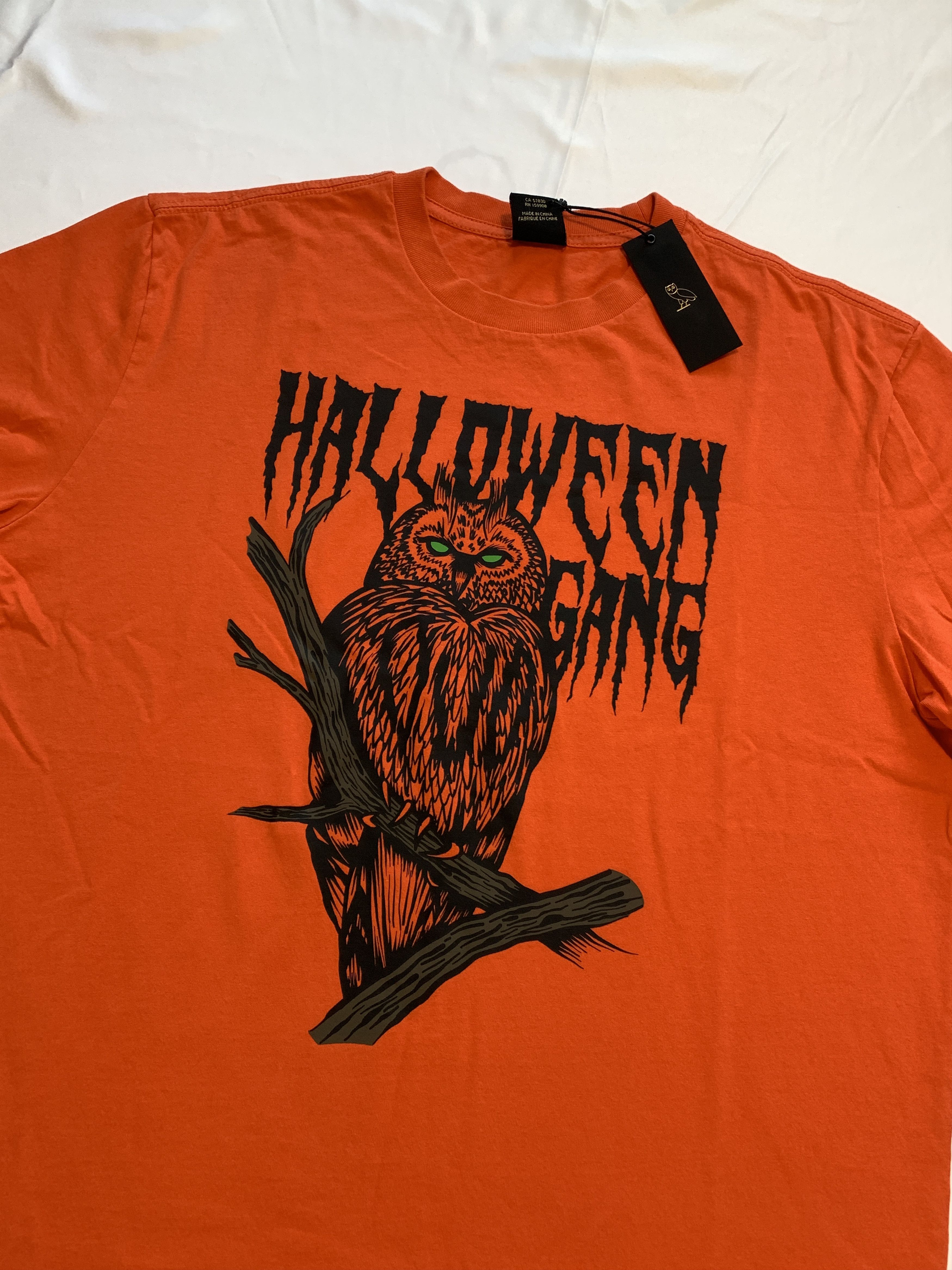 Drake OVO Devil Bird Halloween T-shirt Orange Size US XXL / EU 58 / 5 - 2 Thumbnail