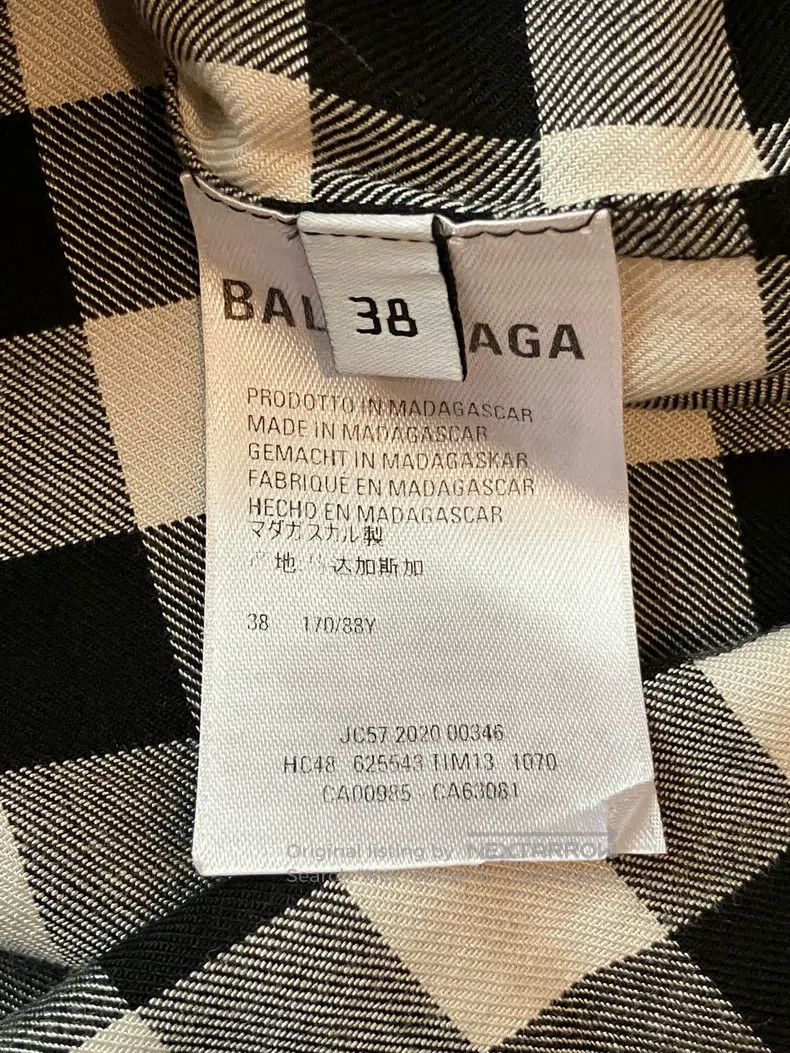 Balenciaga Balenciaga Black and white checkered long-sleeve shirt, si Size XS / US 0-2 / IT 36-38 - 5 Thumbnail