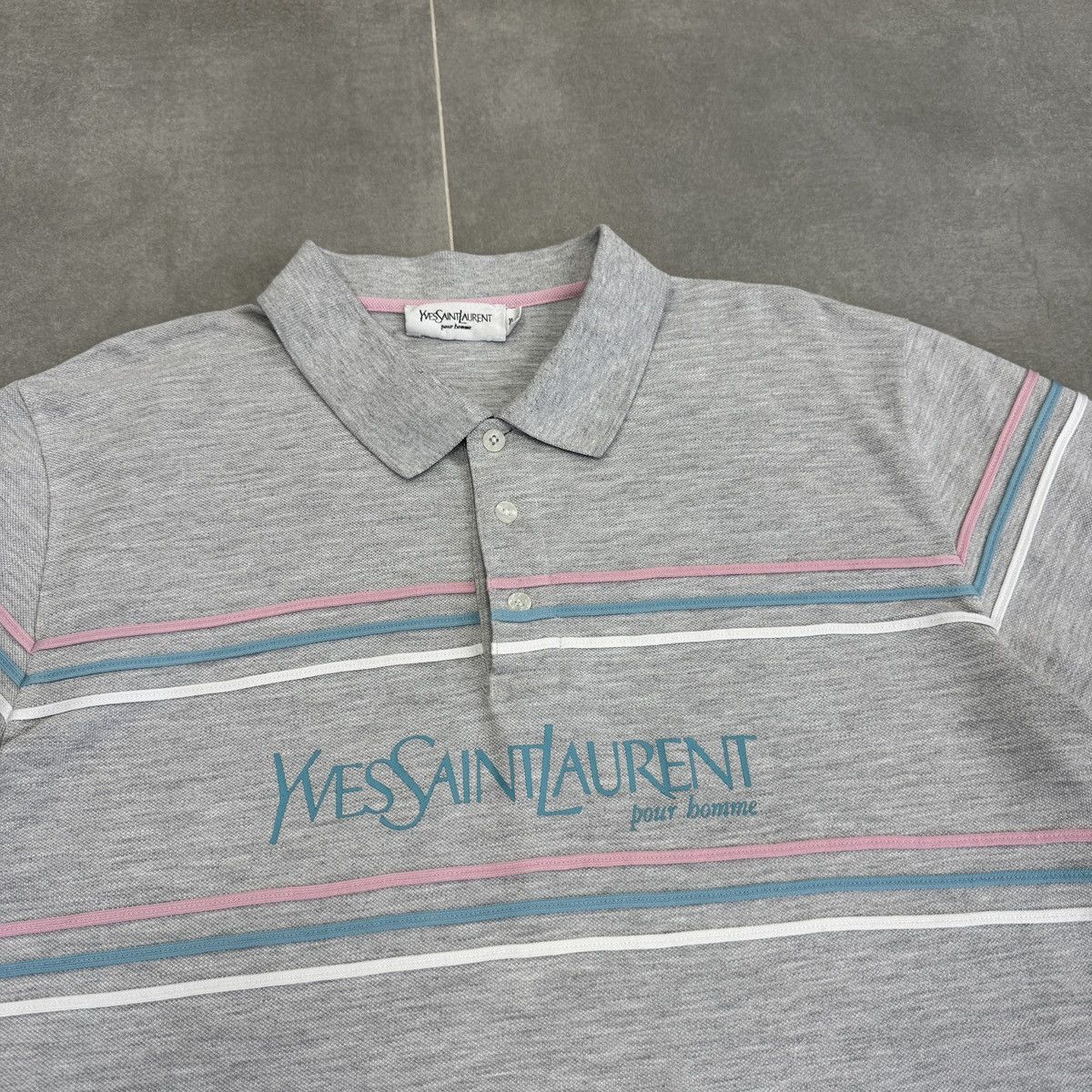 Yves Saint Laurent Vintage Yves Saint Laurent YSL Big Logo Polo Shirt Y2K Size US XL / EU 56 / 4 - 6 Thumbnail