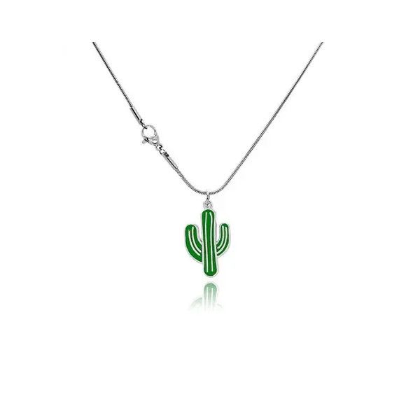 Jewelry "Masumi x Fuka "Cactus Pendant Silver Necklace Size ONE SIZE - 6 Thumbnail
