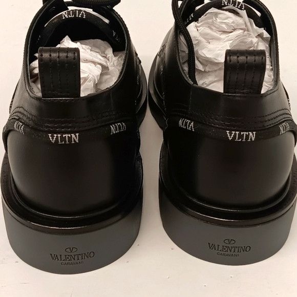 Valentino Valentino Garavani Men's VLTN Leather Derby Shoes - EU42/US9 Size US 9 / EU 42 - 11 Thumbnail