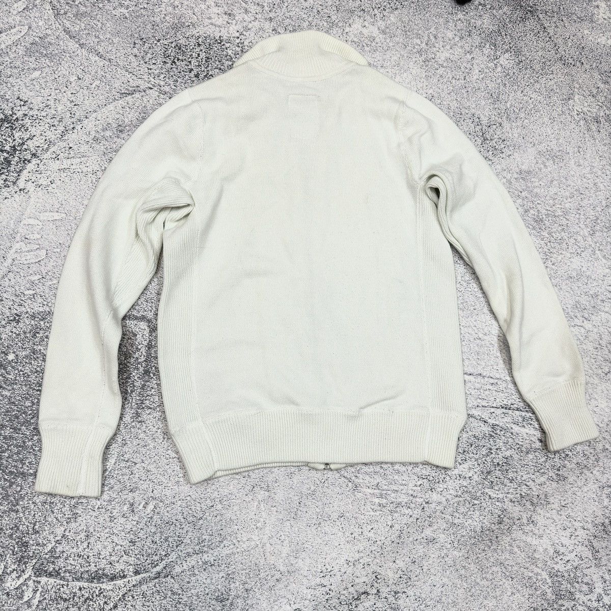 Designer × G-Star G-Star Mens White Robert Vest Knit l/s zip sweater S size Size US S / EU 44-46 / 1 - 10 Thumbnail