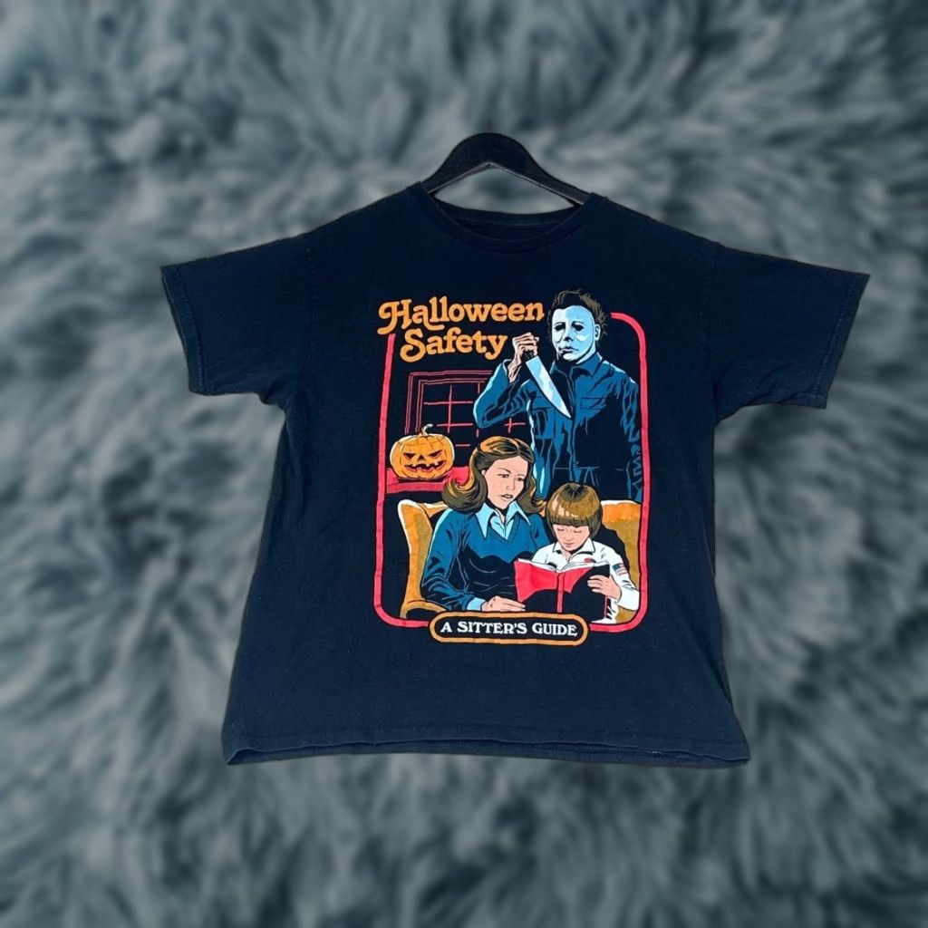 Vintage VINTAGE Halloween Michael Myers Safety Black T-Shirt Men XS See Pics Size US XS / EU 42 / 0 - 1 Thumbnail