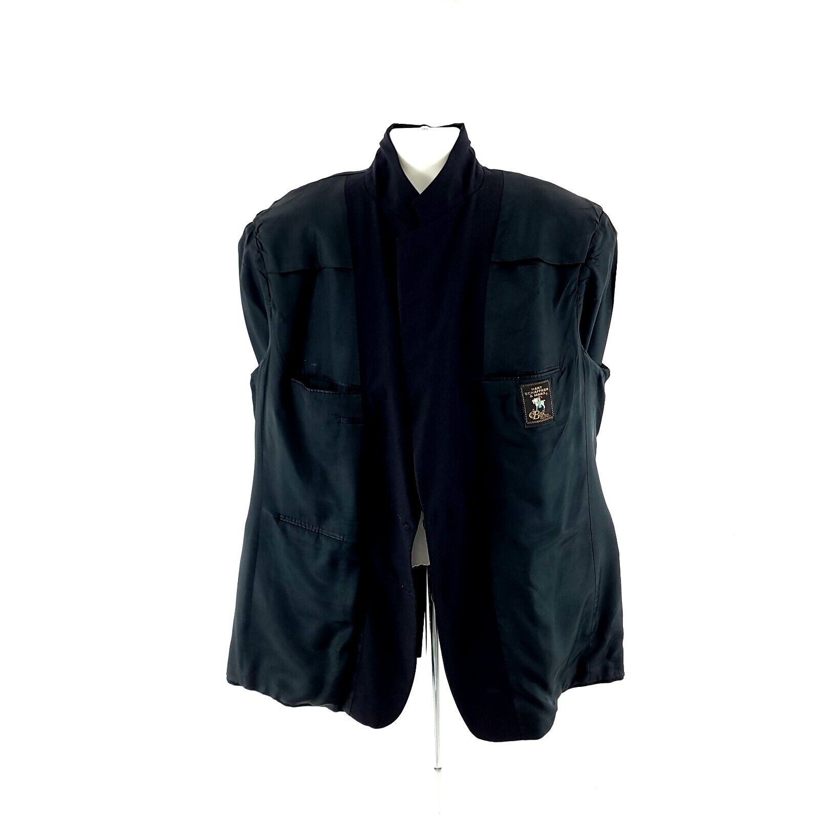 Hart Schaffner Marx Hart Schaffner Marx Wool Blue 2 Button Blazer Suit Jacket 48 Size 48L - 10 Thumbnail