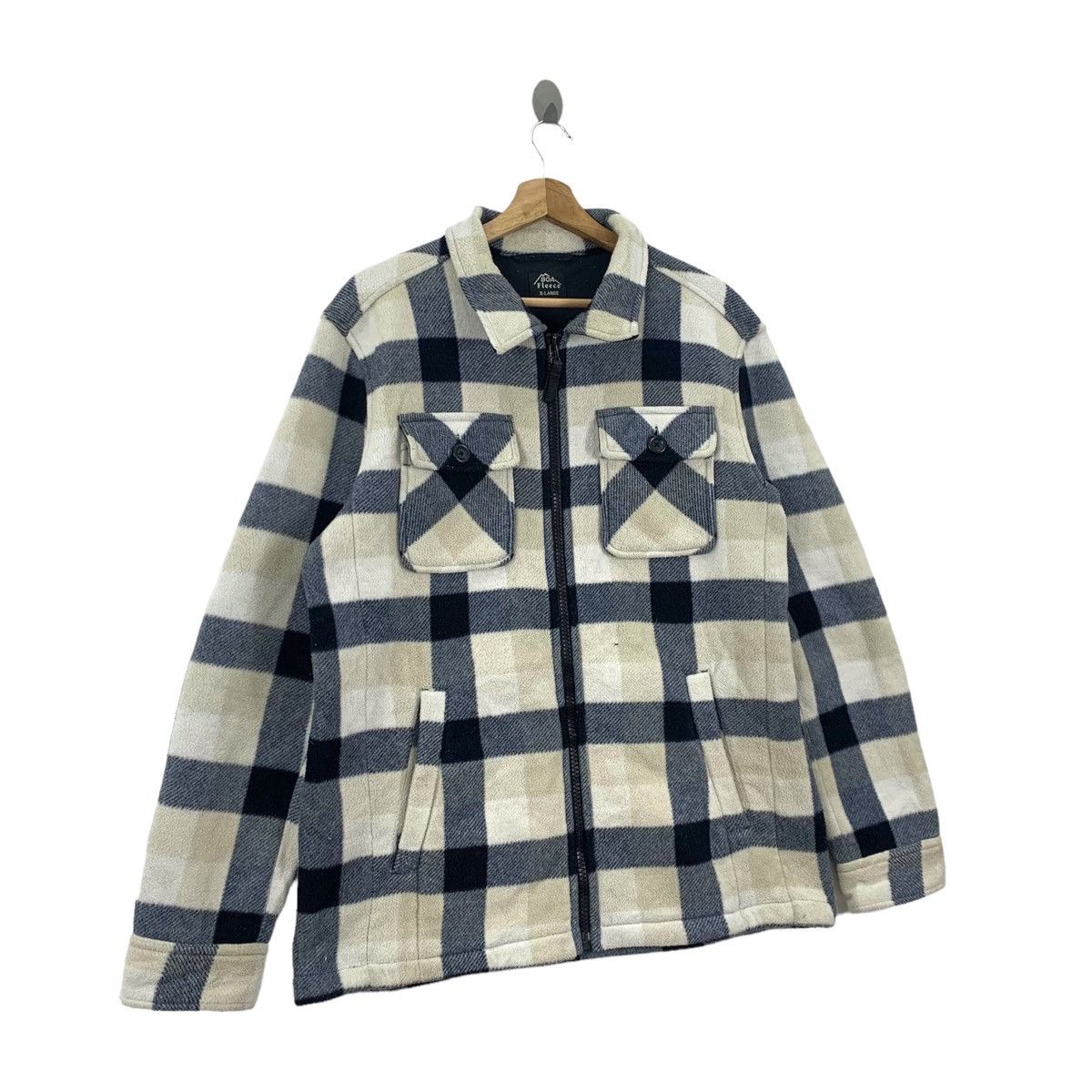 Japanese Brand × Uniqlo × Vintage Vintage UNIQLO Japanese Checkered Tartan Fleece Shirts Size US XL / EU 56 / 4 - 3 Thumbnail