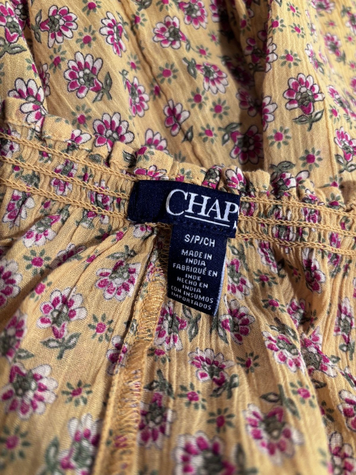 Other Chaps Floral Peasant Blouse Size S / US 4 / IT 40 - 8 Thumbnail