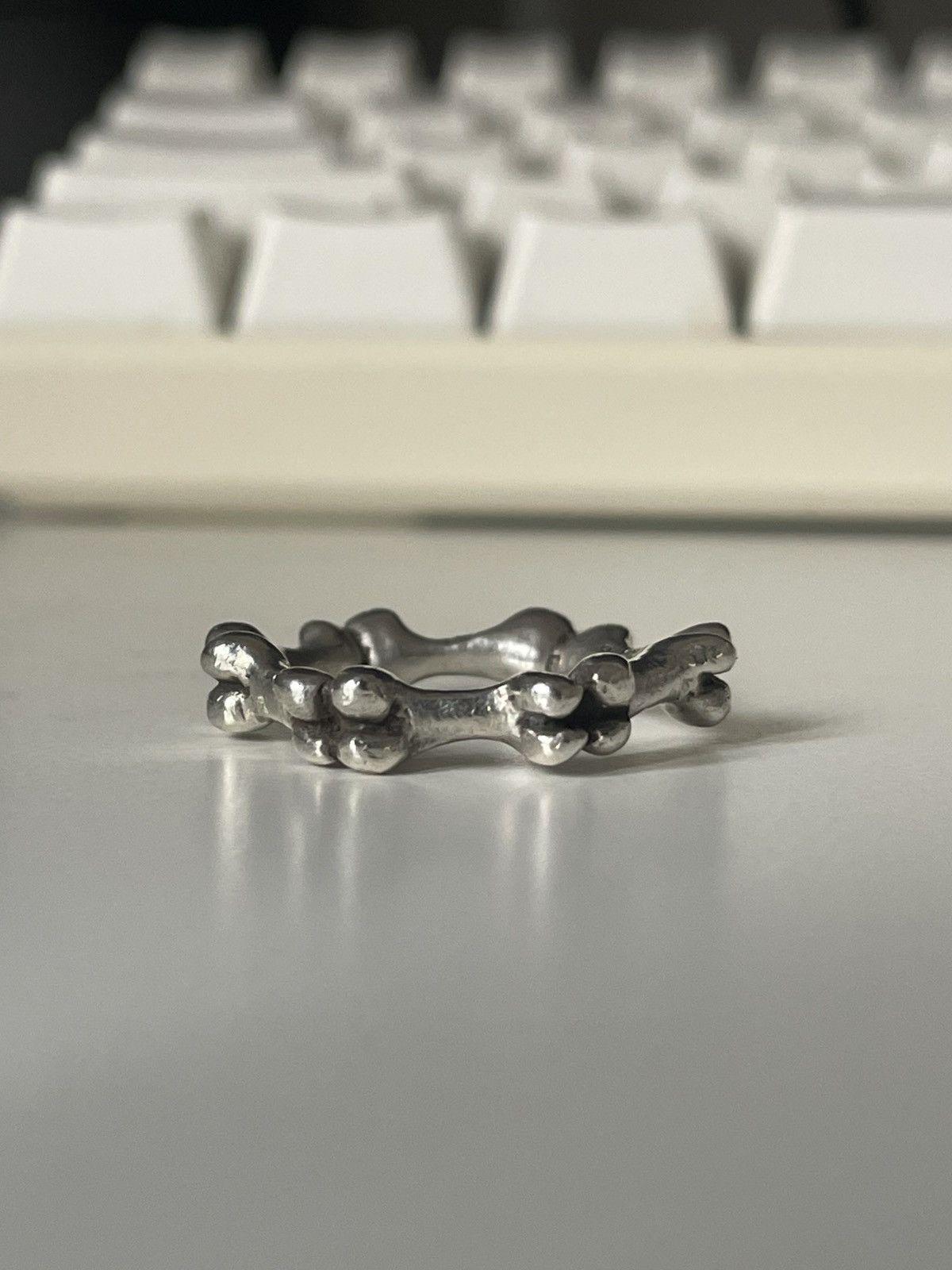 Number (N)ine SS01 Bone Ring Size ONE SIZE - 6 Thumbnail