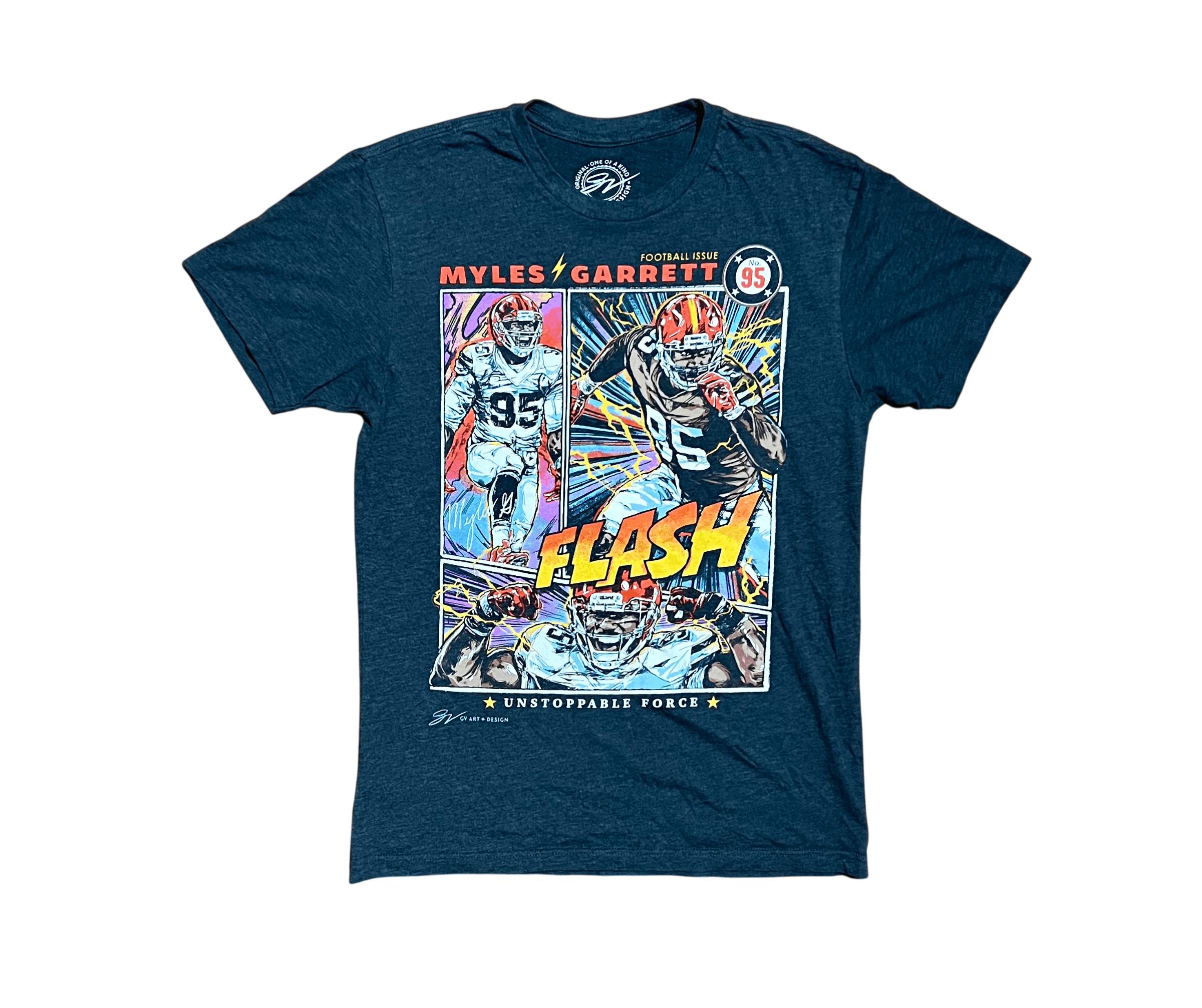 Other Myles Garrett Flash Unstoppable Force Graphic T-Shirt Size US S / EU 44-46 / 1 - 1 Thumbnail