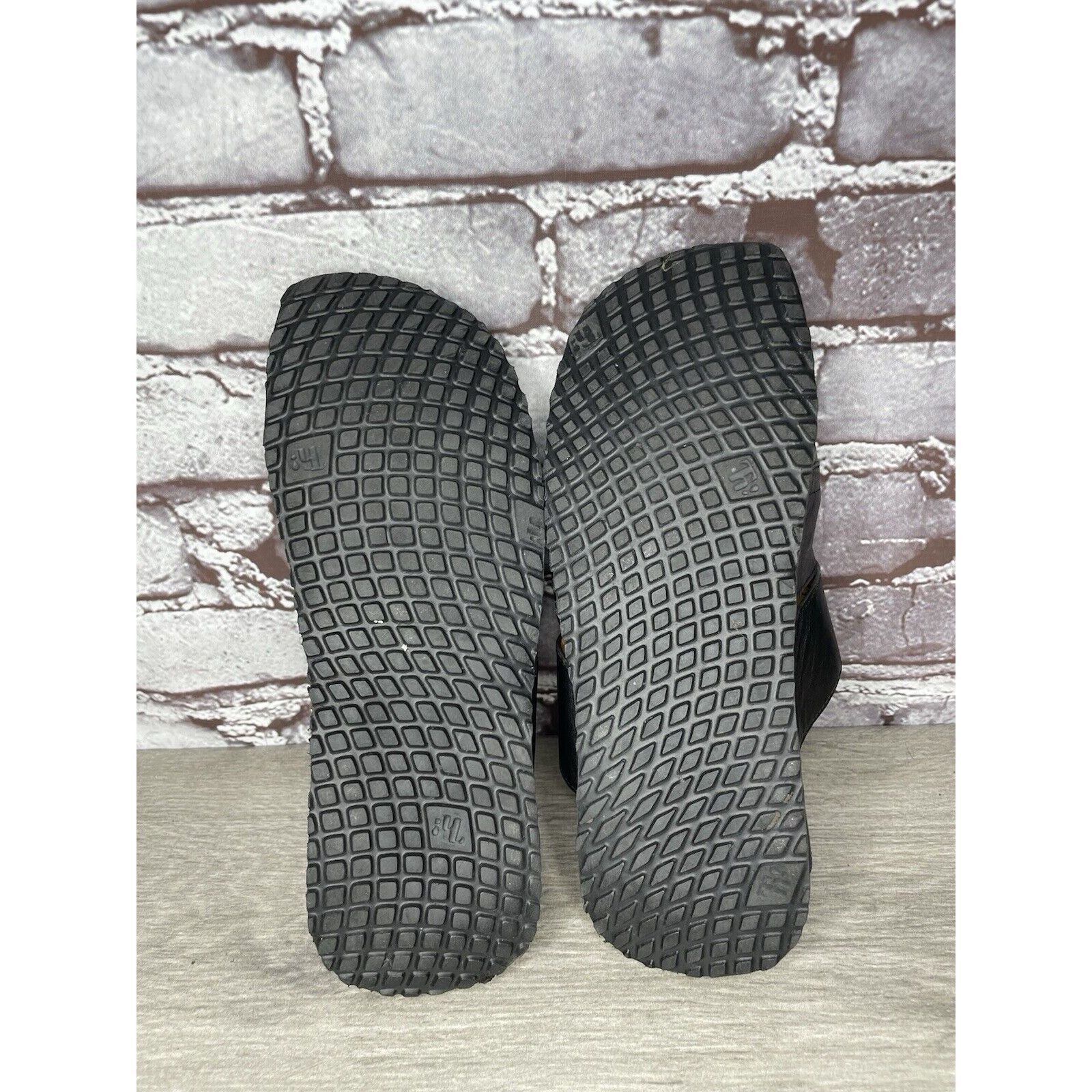Other Think! Black Leather Cork Sun Moon Silver Wedge Sandals Wome Size US 6.5 / IT 36.5 - 14 Thumbnail