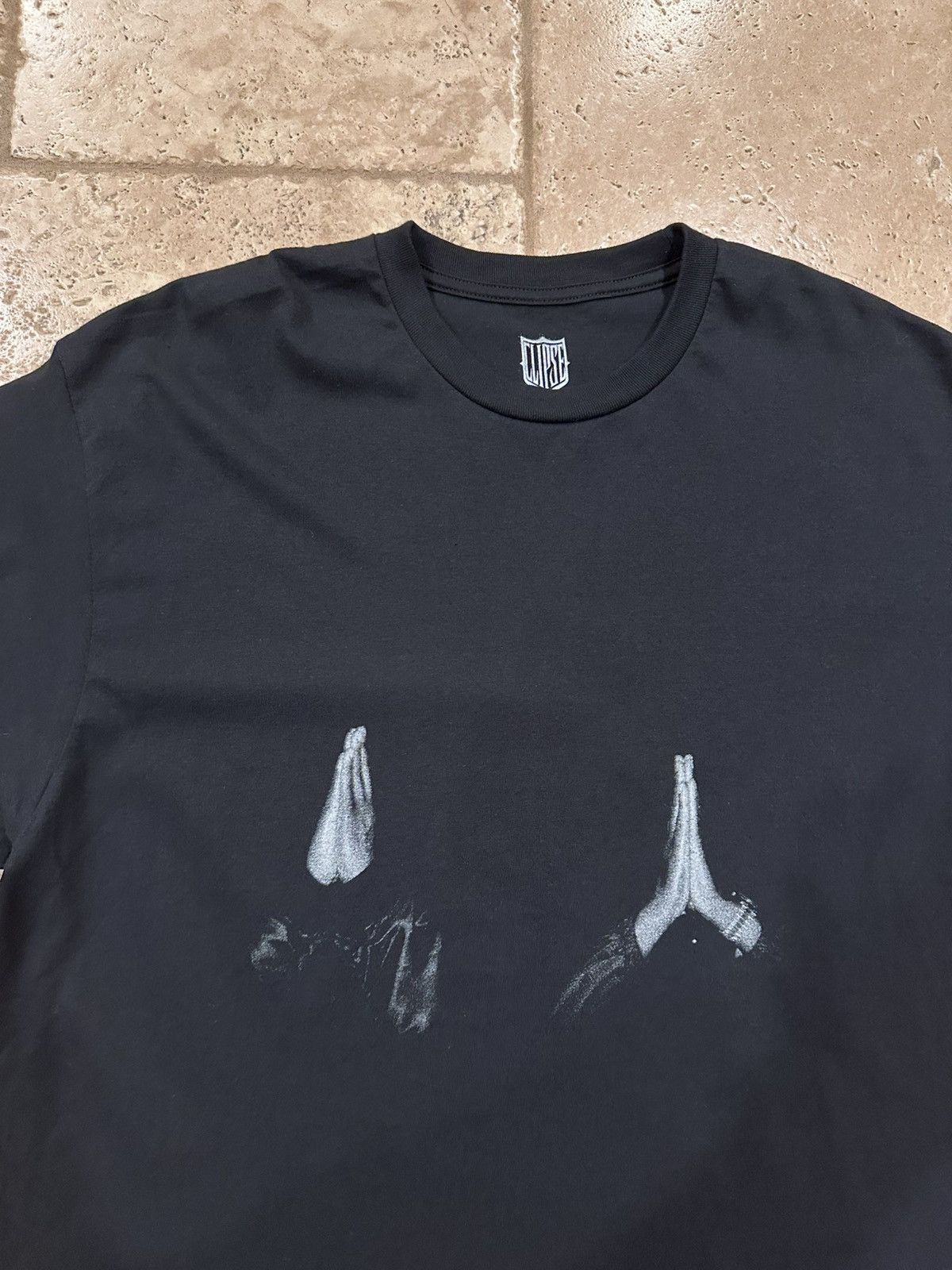 Rap Tees Clipse Prayer Hands “Let God Sort Em Out” Logo Tour Black T Size US XL / EU 56 / 4 - 5 Thumbnail