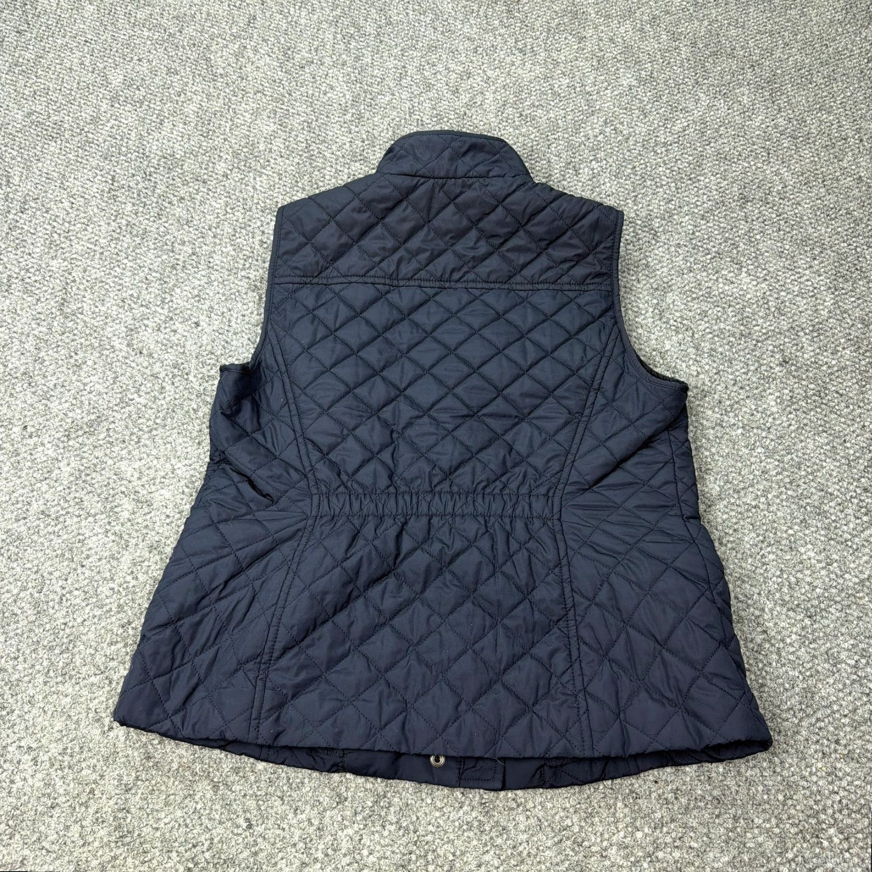 Talbots Talbots Vest Womens Medium Petite Navy Quilted Fleece Lined Zip Snap Puffer Size M / US 6-8 / IT 42-44 - 5 Thumbnail