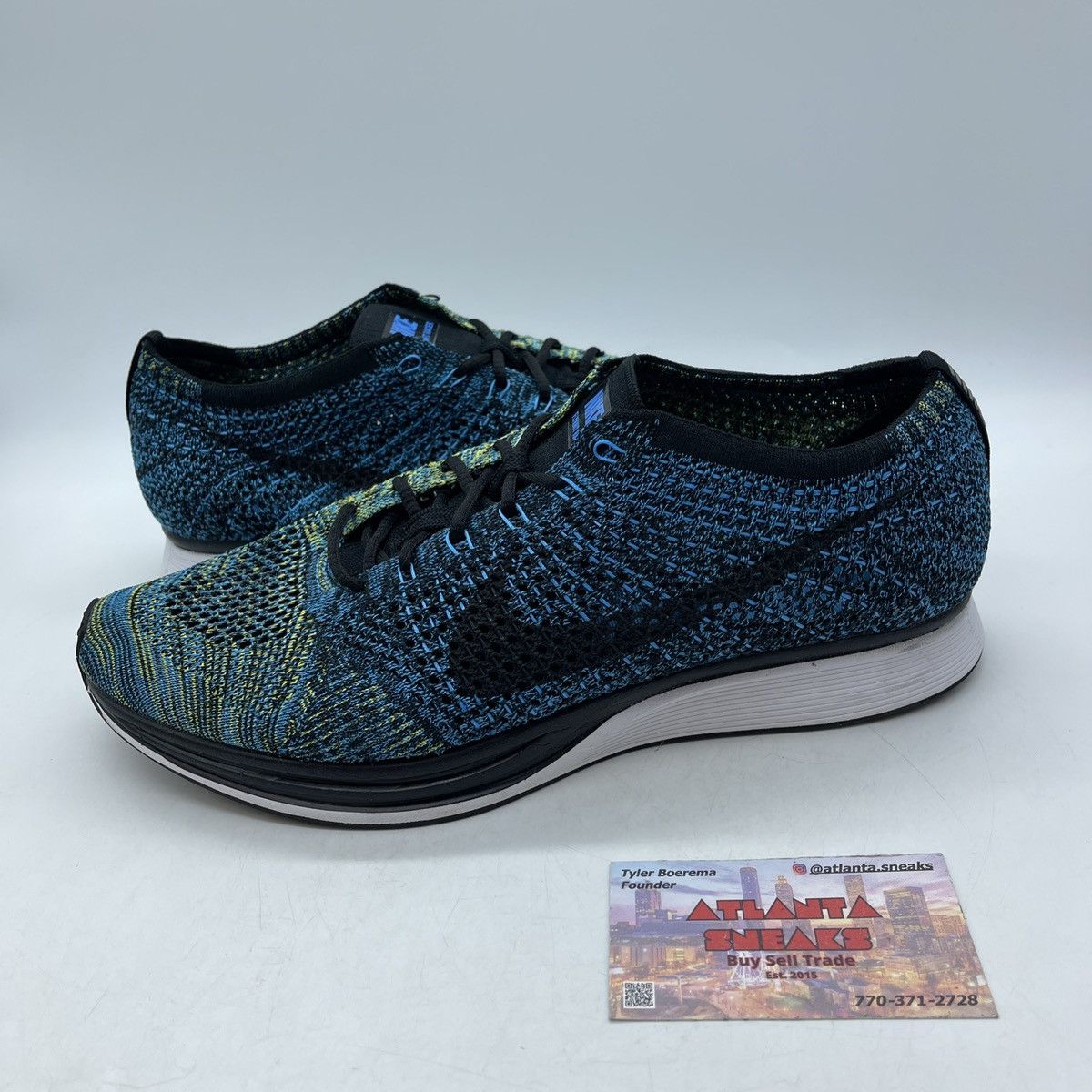 Nike Flynit racer blue glow Size US 11 / EU 44 - 1 Thumbnail