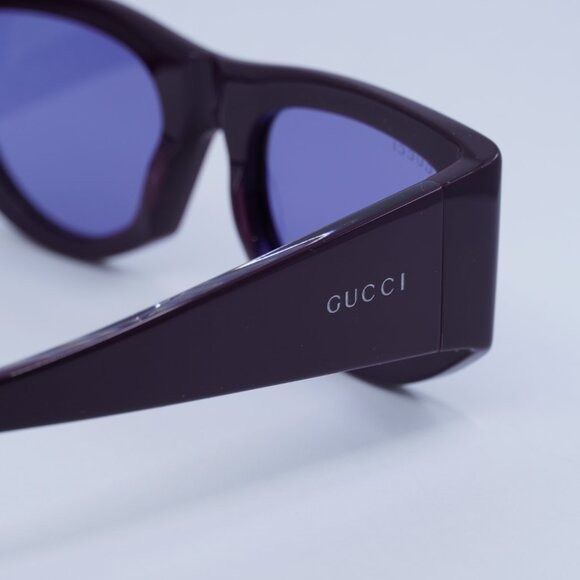 Gucci 🕶️ New Gucci GG1917S 010 Sunglasses - Solid Plum Frame Size ONE SIZE - 5 Thumbnail