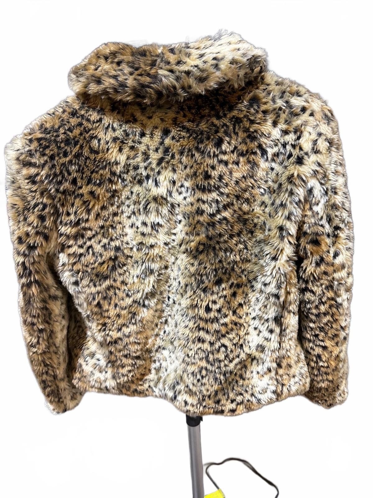 Other OBEY No.89 Faux Fur Leopard Print Jacket S Y2K Streetwear Size S / US 4 / IT 40 - 2 Thumbnail