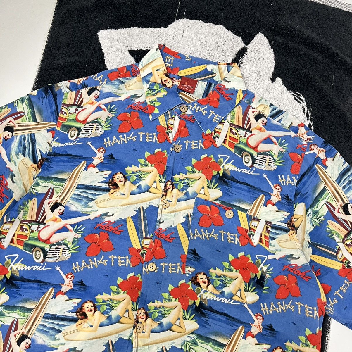 Hysteric Glamour × Mastermind Japan Vintage Hangten x Junction West Hawaiian shirt Size US M / EU 48-50 / 2 - 2 Thumbnail