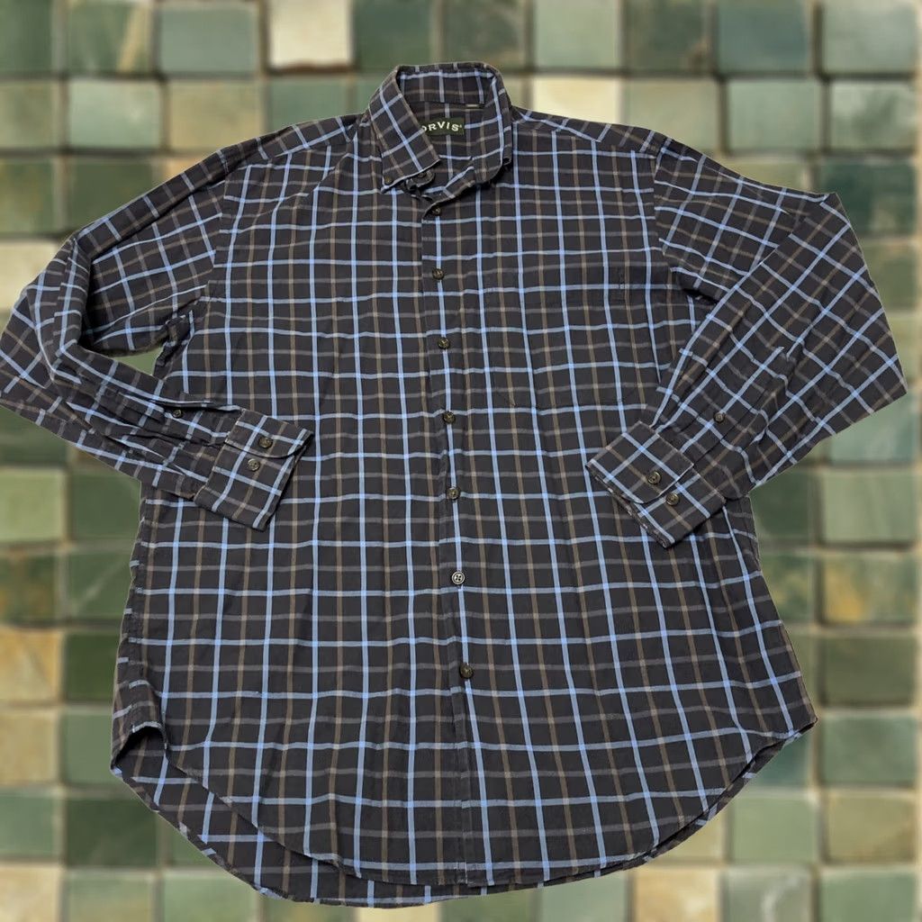 Orvis Orvis Plaid Button-Down Dress Shirt Pocket Long Sleeve Men M Multicolor Size 40R - 1 Thumbnail