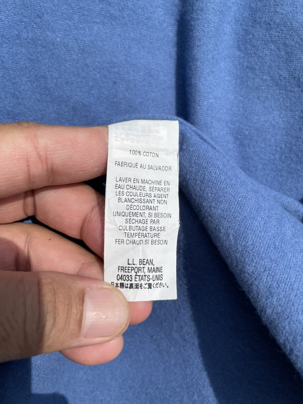 L.L. Bean RARE🔥 L.L Bean Men's Blue Chamois Cloth Button Down Shirt Size US XL / EU 56 / 4 - 8 Thumbnail