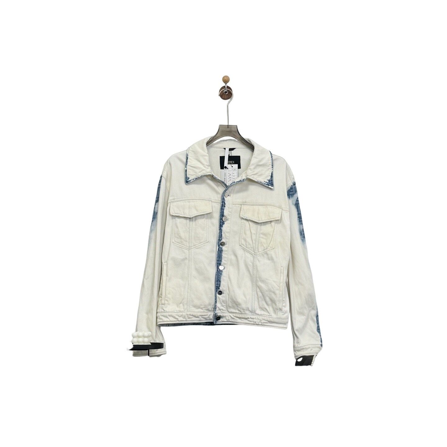 Fendi Fendi Shaded FF Logo Denim Jacket Size 48 Size US M / EU 48-50 / 2 - 1 Thumbnail