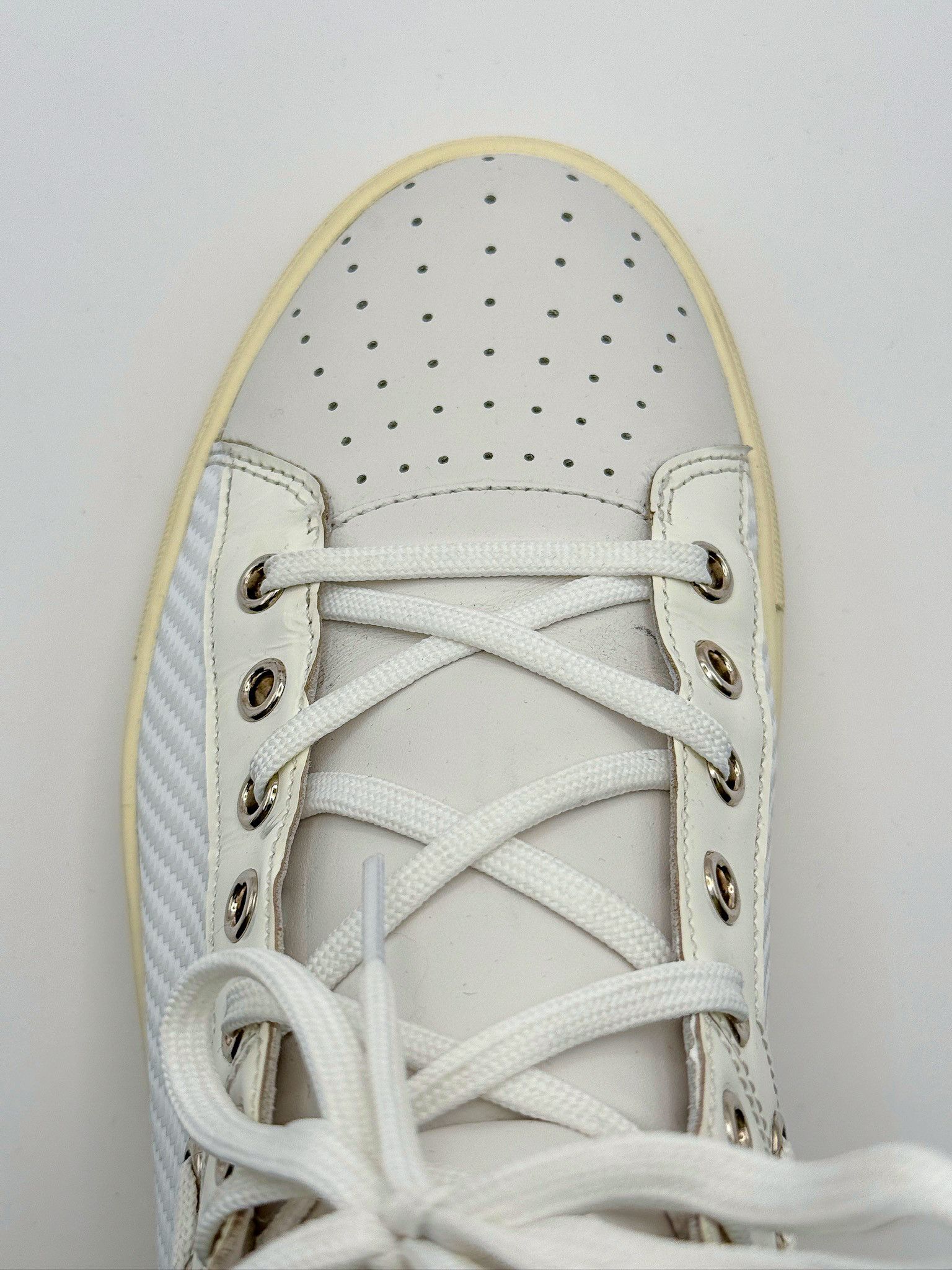 Bally Bally Hekem White Leather Lace-Up Hi-Top Sneakers Size US 9 / EU 42 - 9 Thumbnail