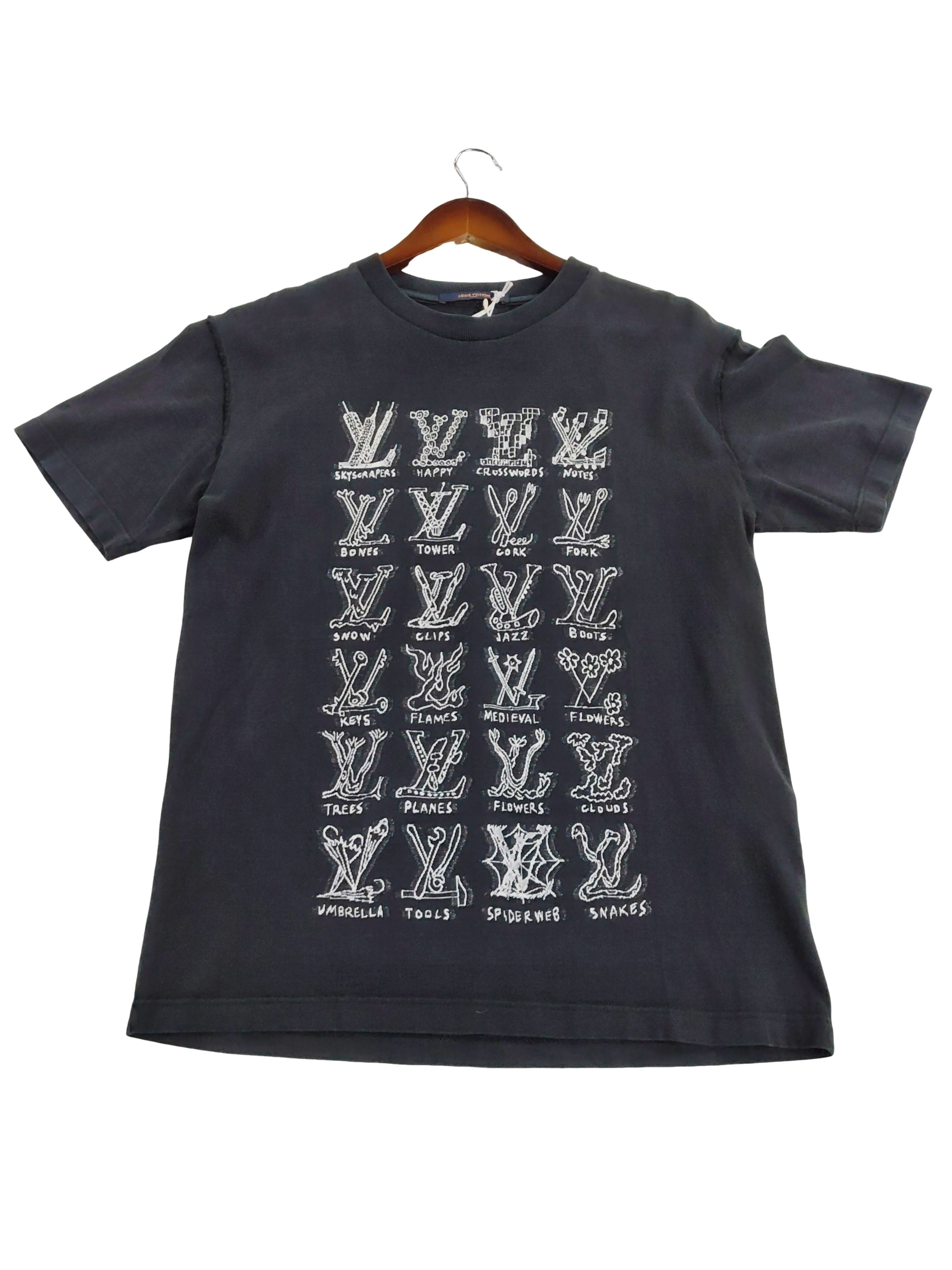 Louis Vuitton Louis Vuitton Graphic Logo T-Shirt Size M Size US M / EU 48-50 / 2 - 1 Thumbnail