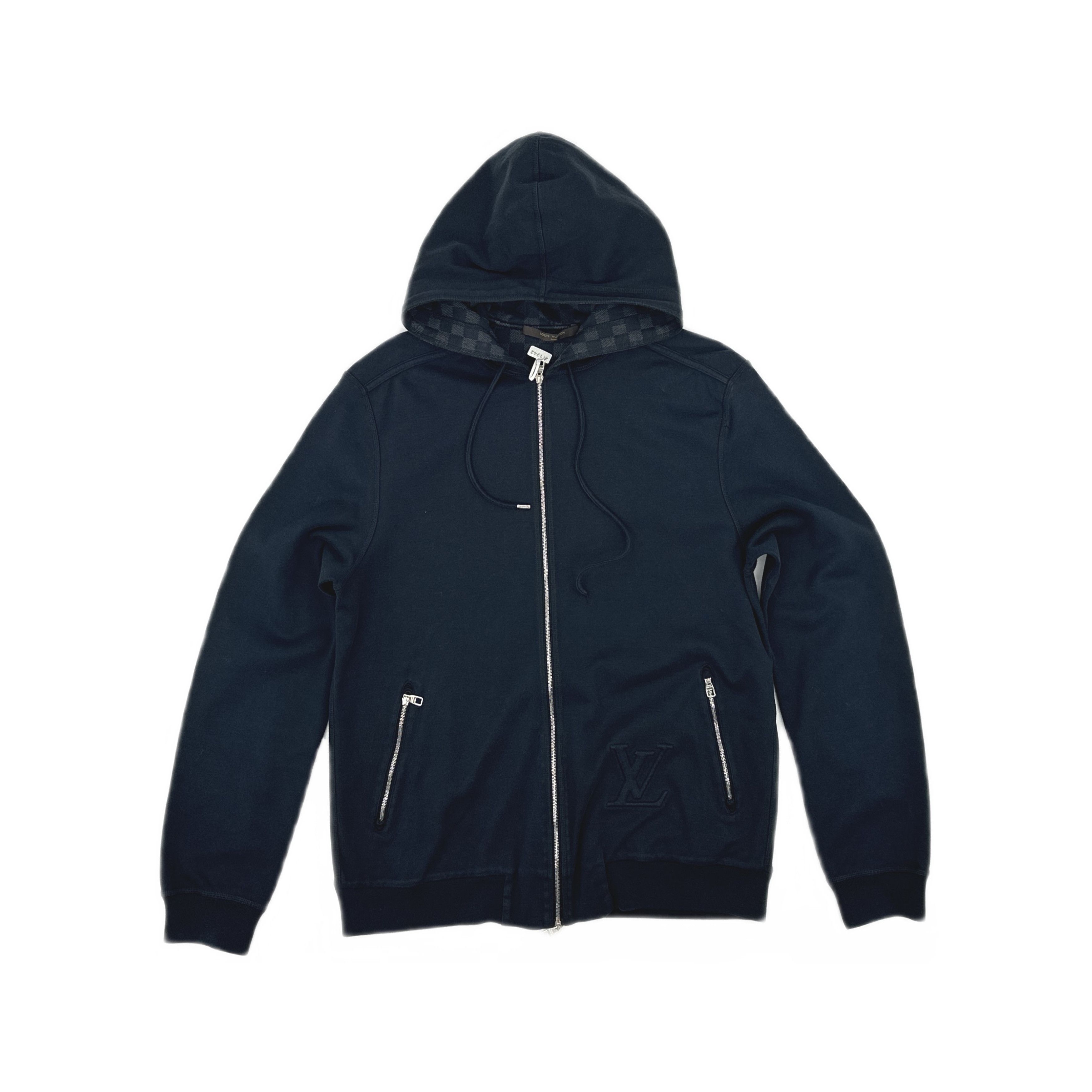 Louis Vuitton Louis Vuitton Damier Embossed Zip Hoodie Size S Size US S / EU 44-46 / 1 - 1 Thumbnail