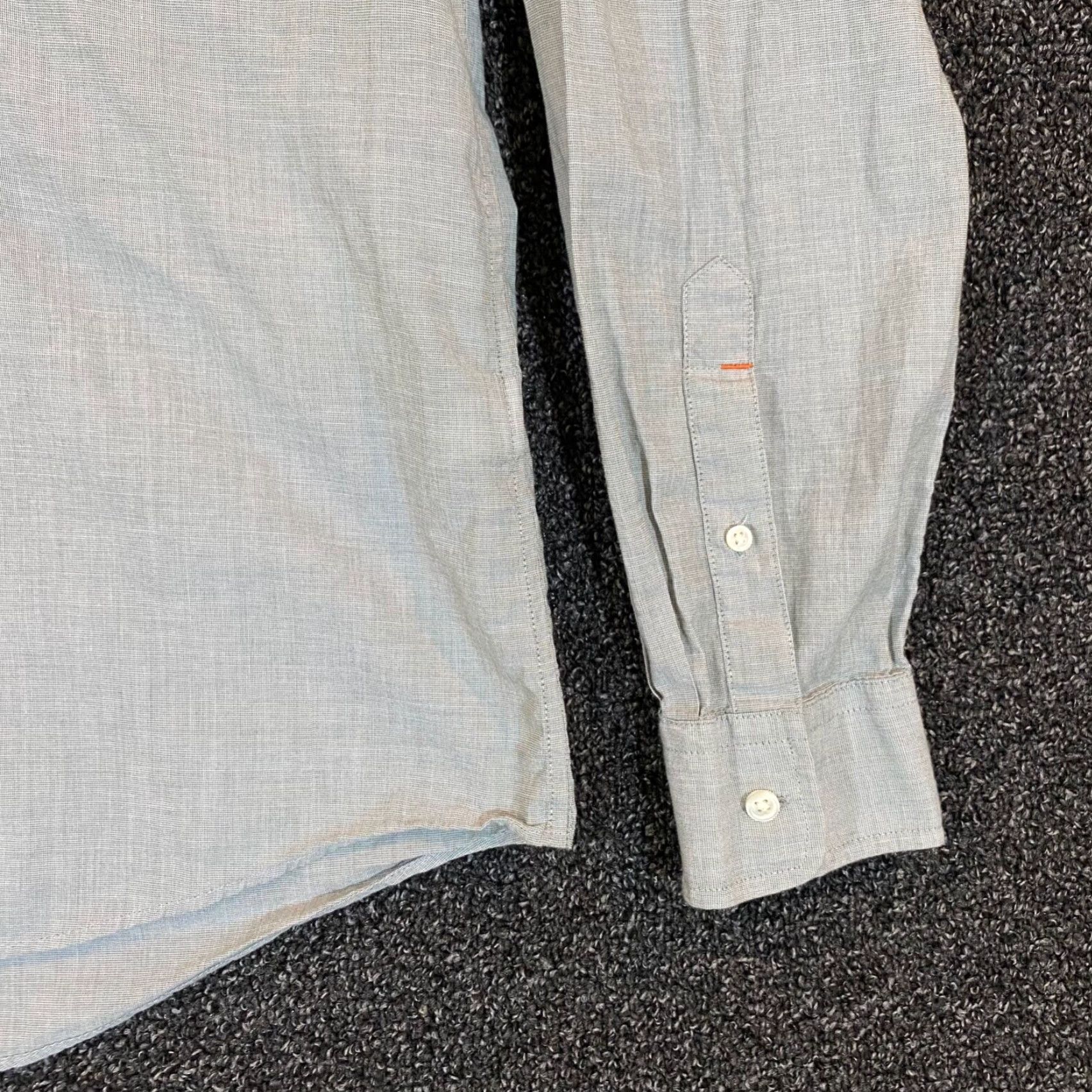 Vintage VINTAGE JACK SPADE Dress Shirt Men Large Gray Long Sleeve Button Up Casual Business Size 42R - 4 Thumbnail