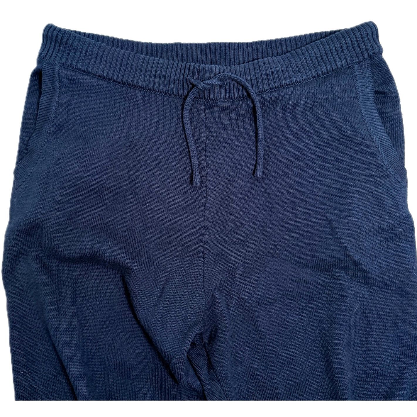 Other Sun + Stone Matty Knit Sweater Jogger Pants Navy Sz Medium Size US 33 - 7 Thumbnail