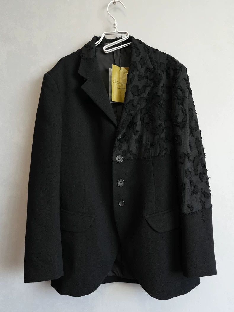 Yohji Yamamoto Yohji Yamamoto 22 AW Black Leopard Show Jacket 2503-Nextar Size US M / EU 48-50 / 2 - 1 Thumbnail