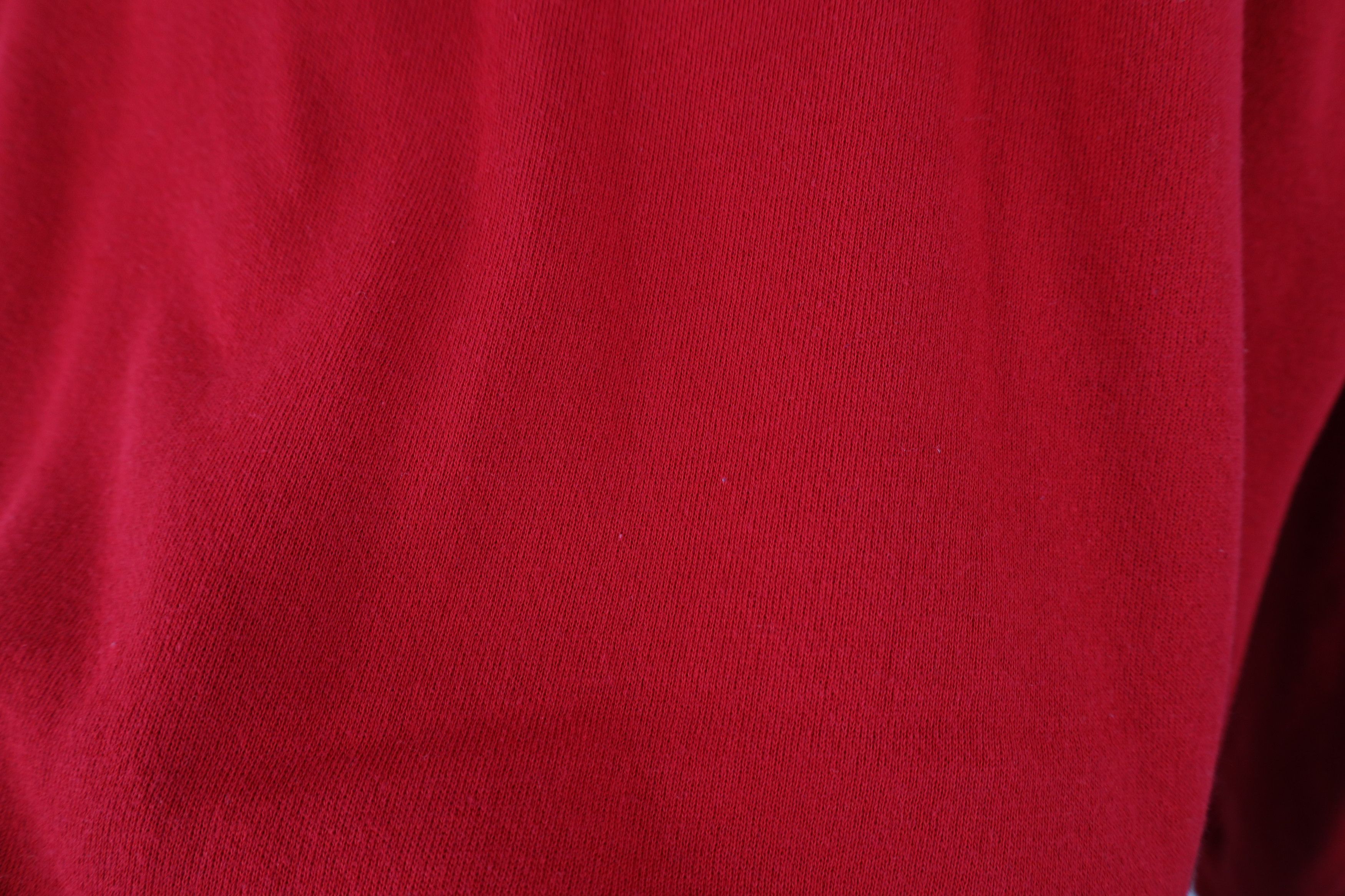 Hanes Vintage 80s 90s Hanes Pullover Henley Sweatshirt Red USA Size US XL / EU 56 / 4 - 8 Thumbnail