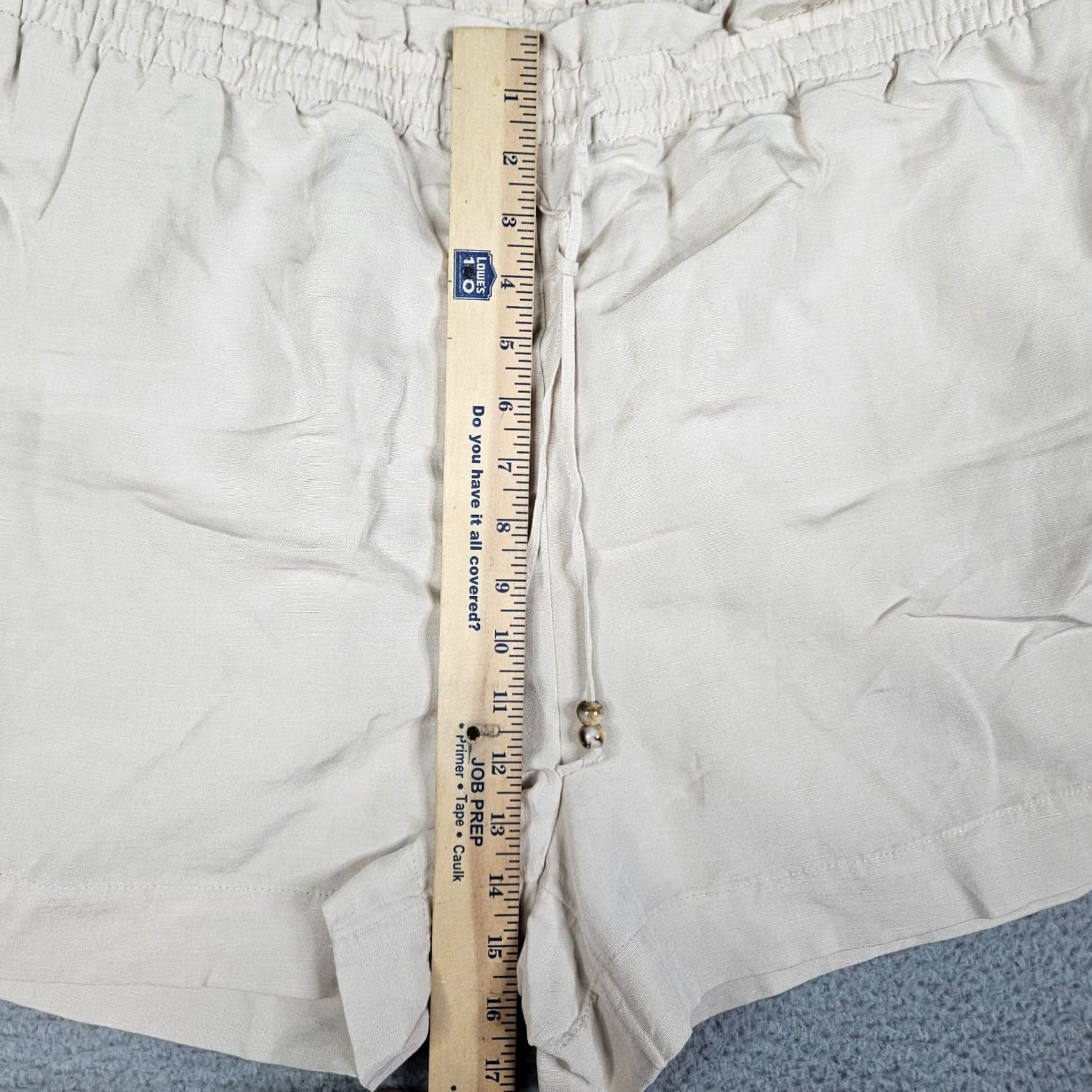 H&M H&M Women’s Linen Beige Shorts XL NEW Linen Viscose Solid Dusty Front Flat Front Casual Summer Regular Waist 38 Womens XS-XL? Size 40" / US 18 - 5 Thumbnail