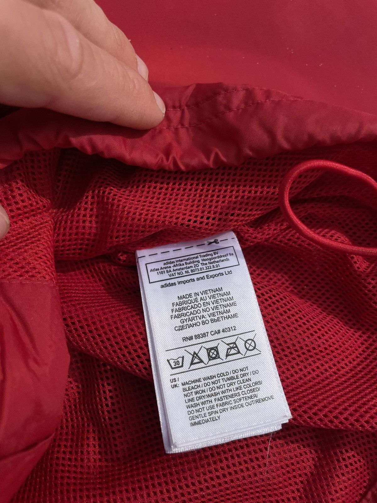 Adidas Adidas Stoke City Training Rain Jacket Windbreaker Soccer Size US XL / EU 56 / 4 - 7 Thumbnail