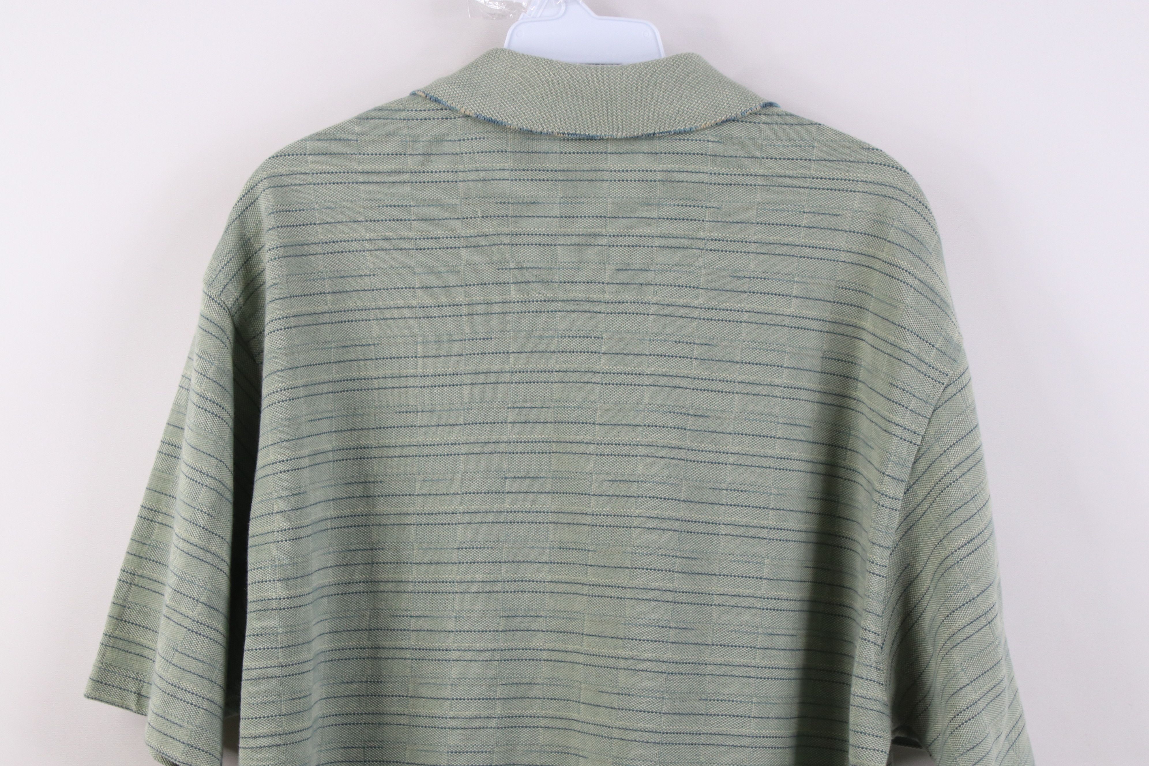 Vintage Vintage 90s Y2K Streetwear Checkered Knit Collared Golf Polo Size US L / EU 52-54 / 3 - 9 Thumbnail
