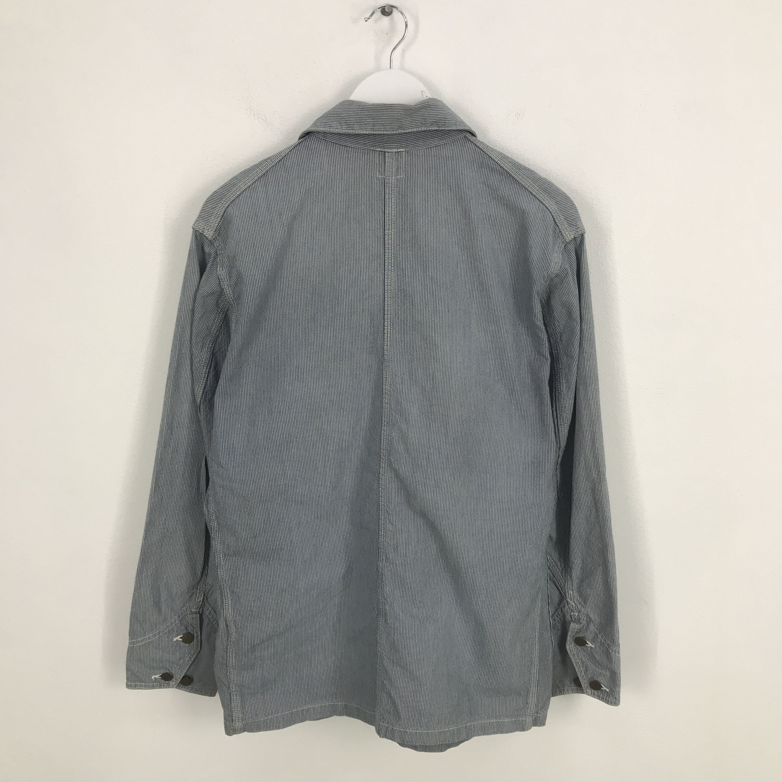 Japanese Brand × Lee Rare lee Striped Button Up denim jacket Size US M / EU 48-50 / 2 - 3 Thumbnail