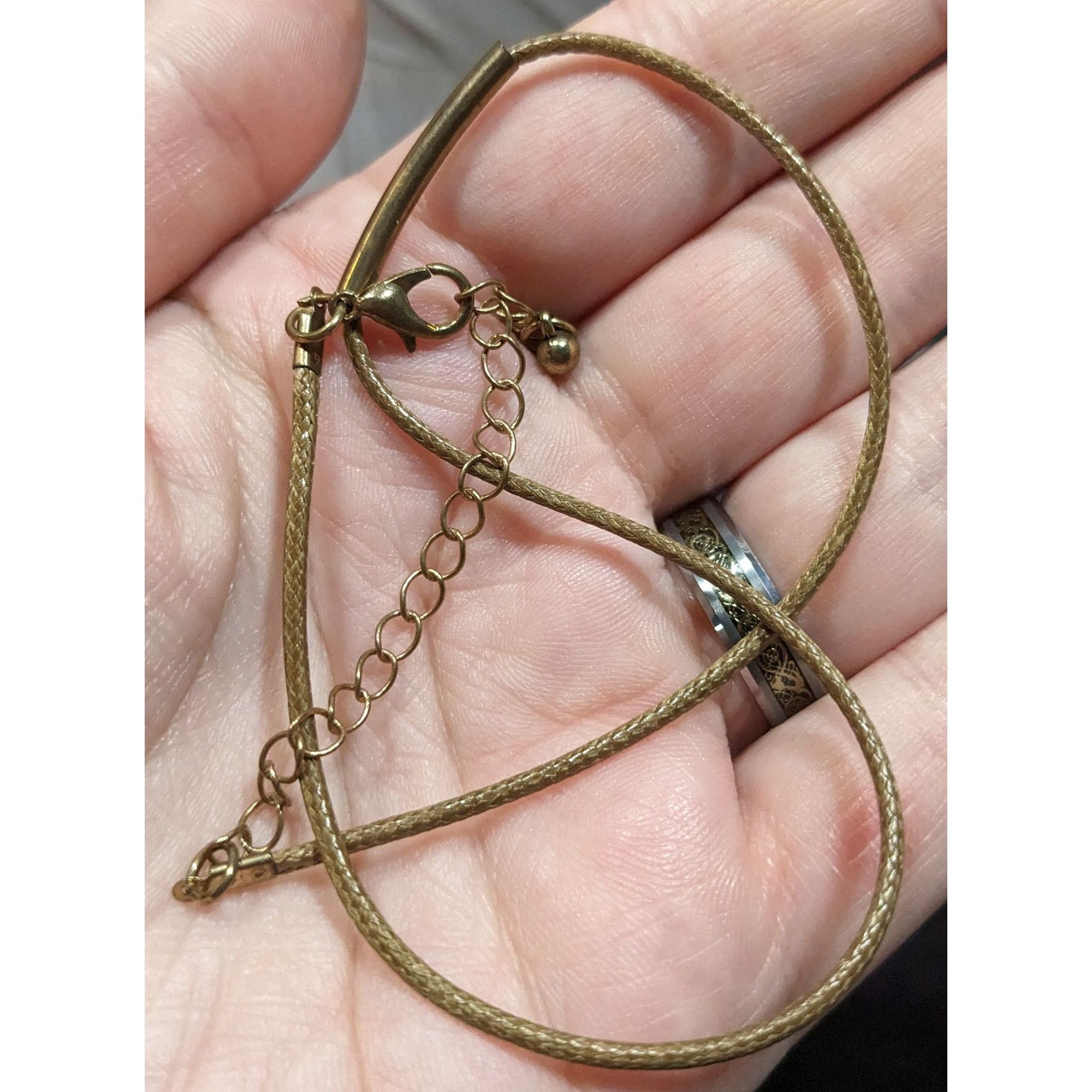 Other Minimalist Bohemian Copper Tube Accent On Brown Cord Size ONE SIZE - 6 Thumbnail