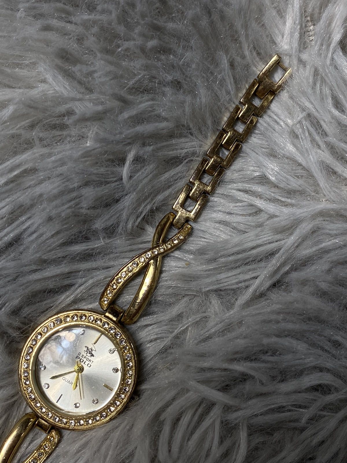 Japanese Brand × Jewelry × Vintage G Sport Polo Gold-Tone Watch with Crystal Accents Size ONE SIZE - 12 Thumbnail