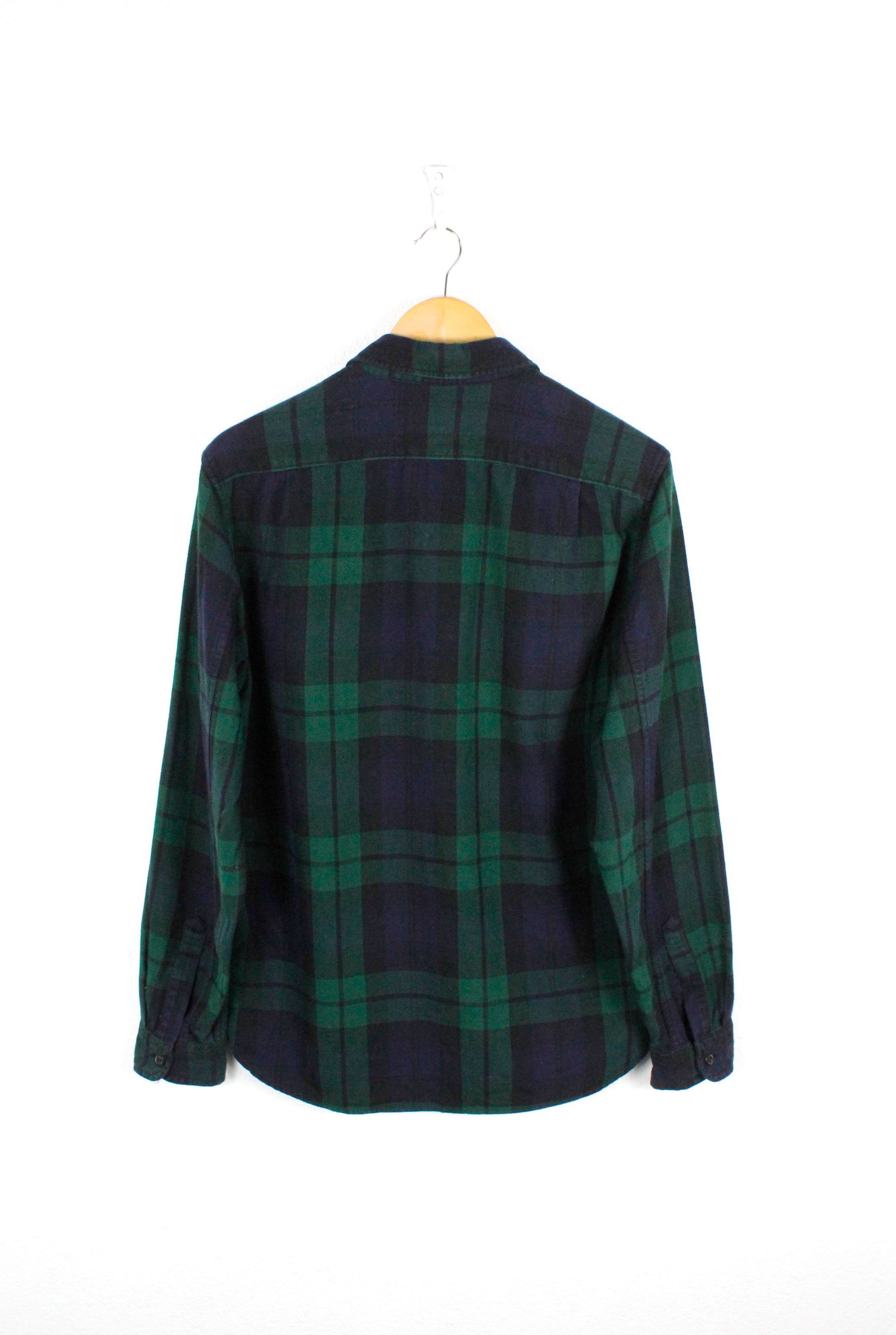 Flannel × J.Crew J.Crew Green Plaid Check Flannel Shirt Size US M / EU 48-50 / 2 - 5 Thumbnail