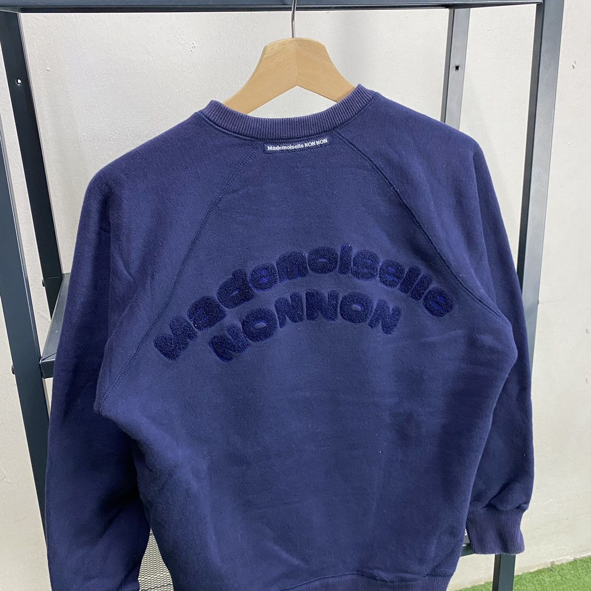 Japanese Brand × Mademoiselle Non Non × Vintage Vintage Mademoiselle Non Non Spell Out Embroidered Sweatshir Size US S / EU 44-46 / 1 - 3 Thumbnail