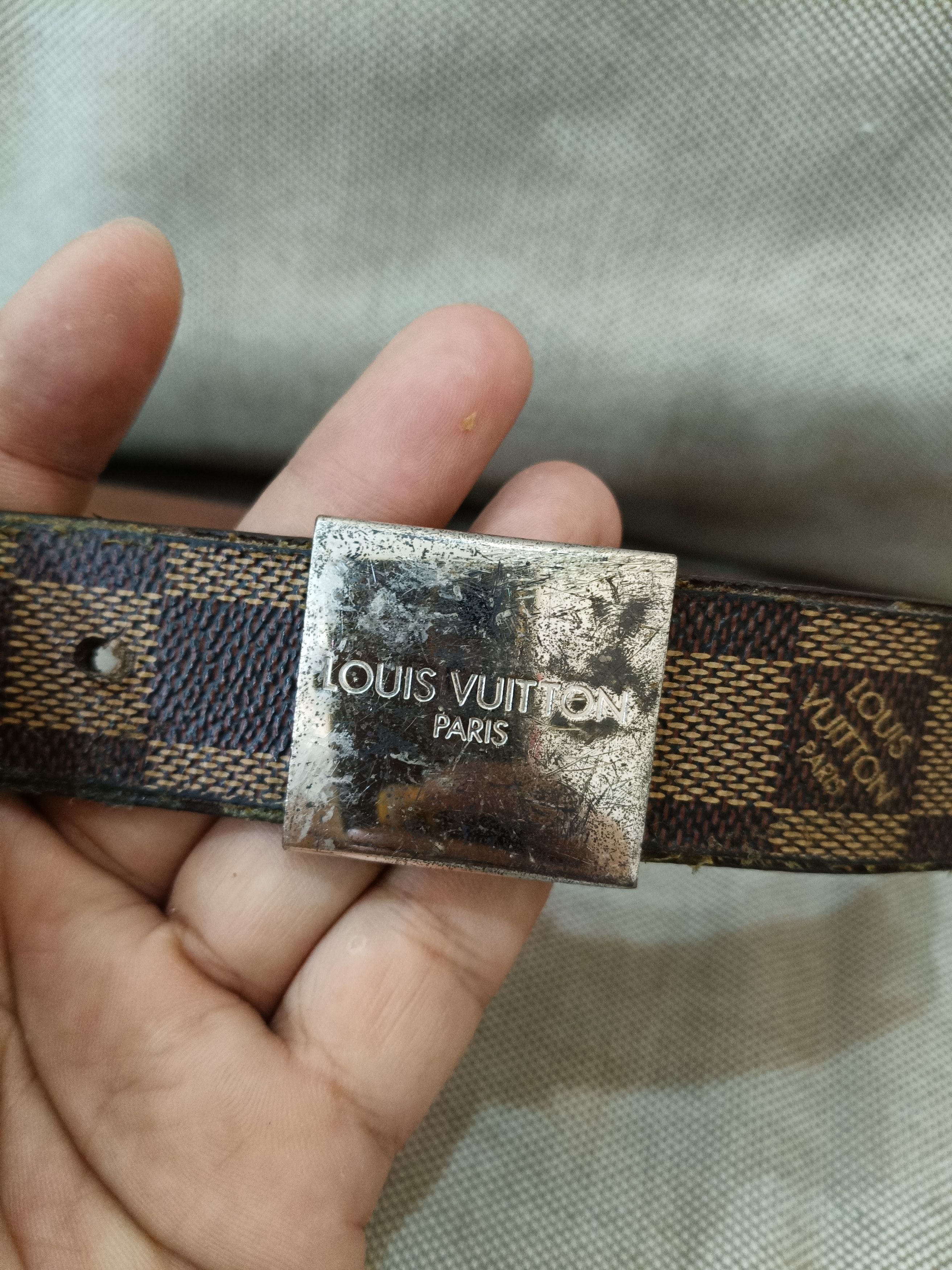 Louis Vuitton × Vintage Louis Vuitton Monogram Canvas Leather Belt/ CT0054 Size ONE SIZE - 3 Thumbnail