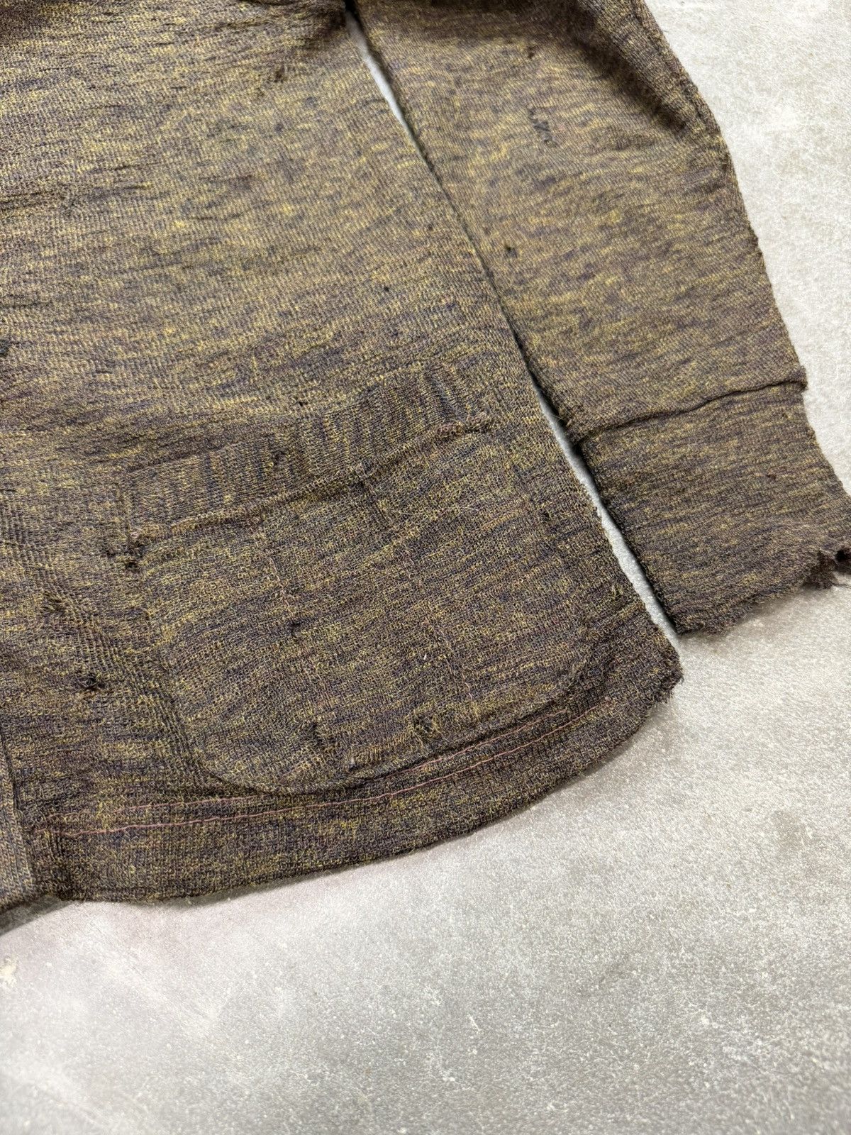 Vintage 30s 40s Thrashed Wool Cardigan Sweater ERD Grunge Size US M / EU 48-50 / 2 - 15 Thumbnail