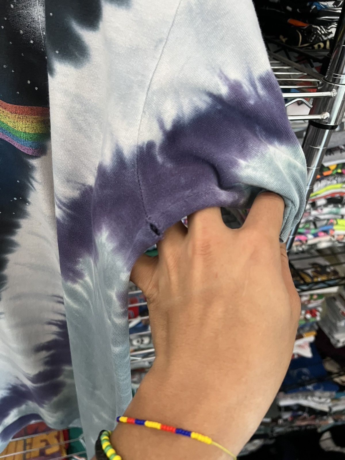 Liquid Blue 2000s Pink Floyd Dark Side of the Moon Tie Dye Band Tee Size US XL / EU 56 / 4 - 4 Thumbnail