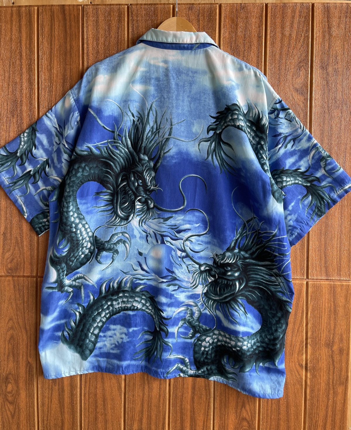 The Unbranded Brand Very Rare🔥Vintage Japanese Dragon Shirt XXL Size US XXL / EU 58 / 5 - 5 Thumbnail