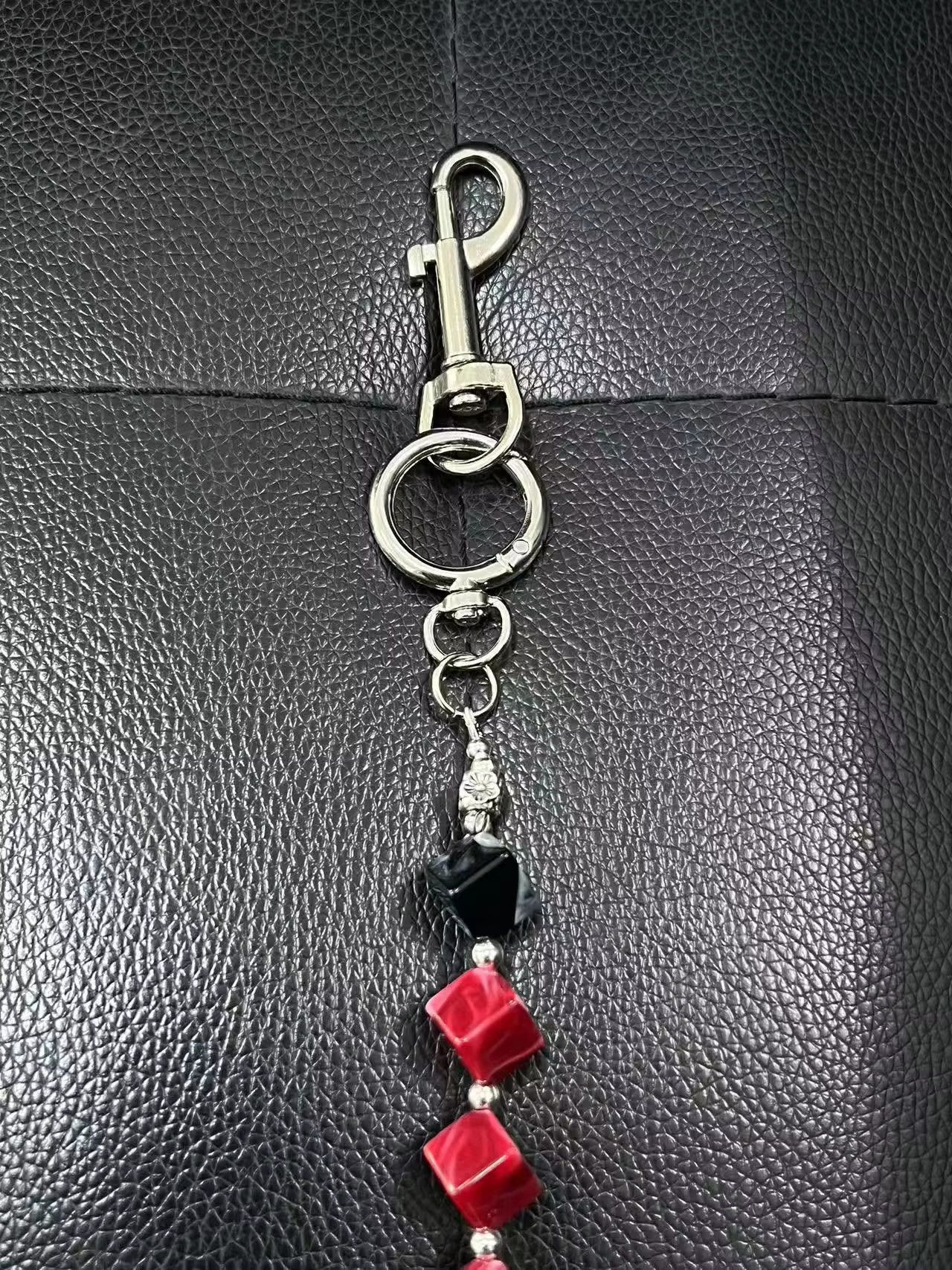 Jewelry Red Beads Trouser Chain Vintage Retro Style Waist Pant Chain Size ONE SIZE - 5 Thumbnail