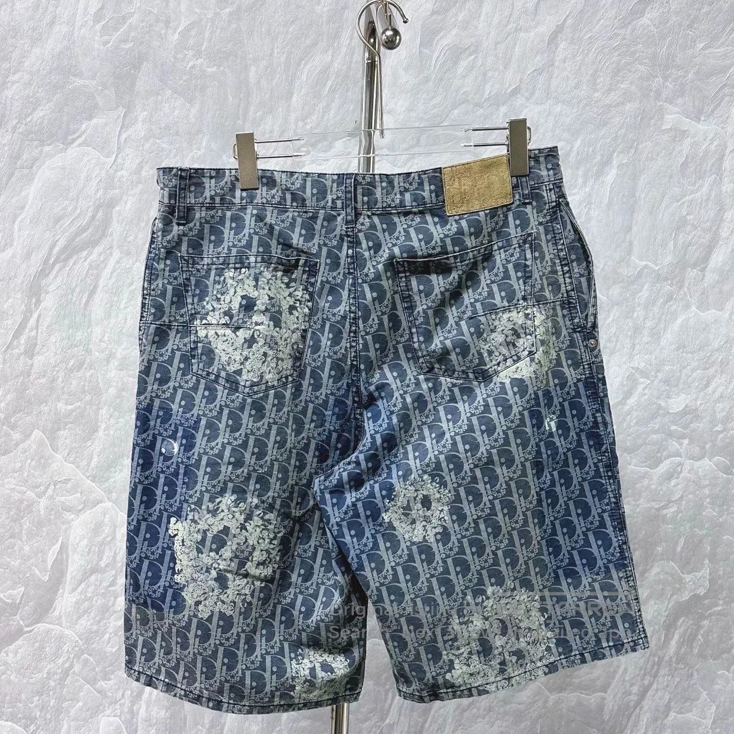 Dior dior x denim tears floral denim shorts. Size US 34 / EU 50 - 4 Thumbnail