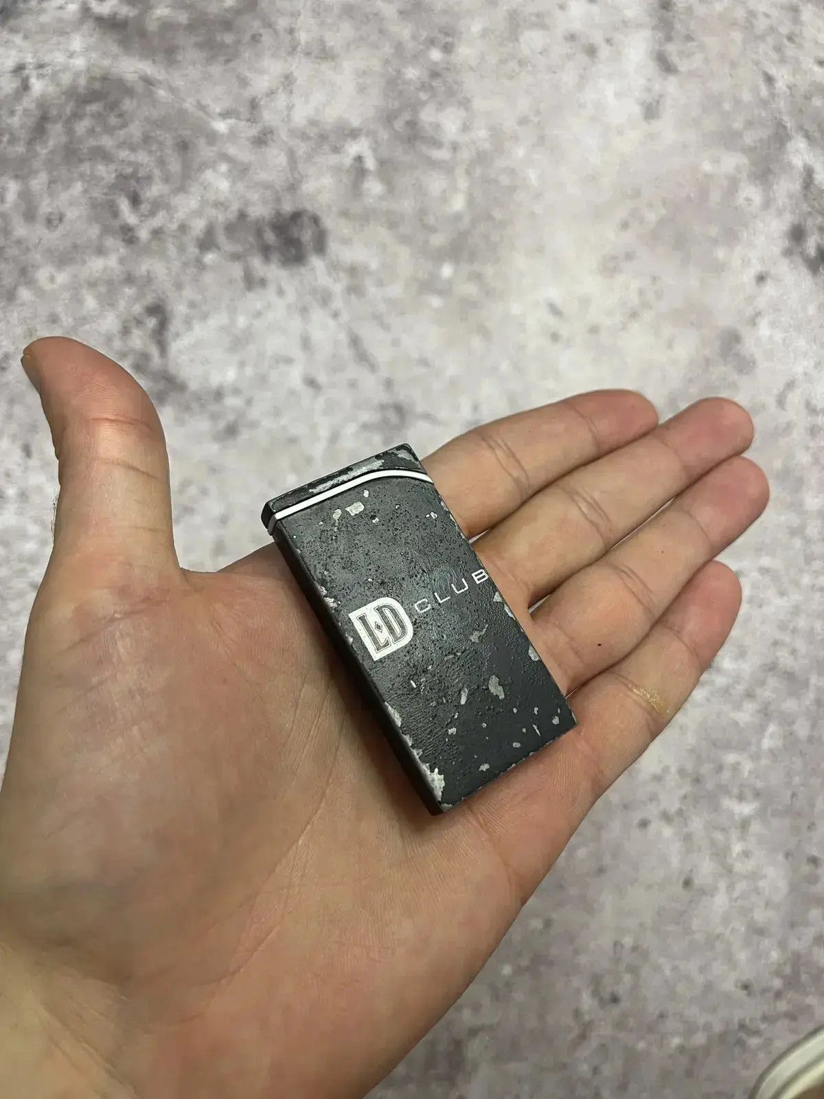 Vintage Vintage LD Club Black Metal Flip-Top Lighter Distressed Size ONE SIZE - 4 Thumbnail