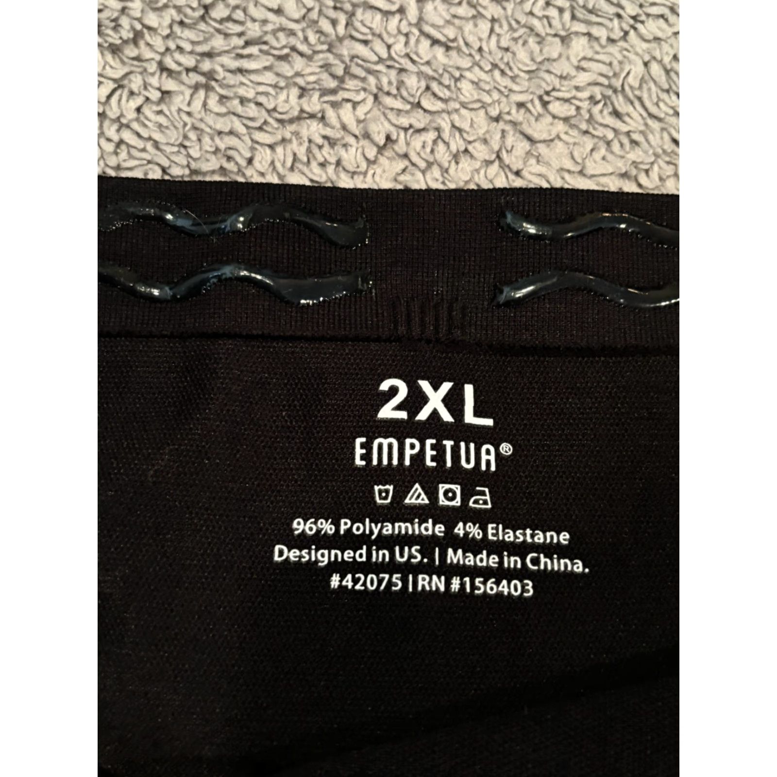 Vintage Empetua High Waisted Shaping Leggings Womens 2XL Black Athletic Workout Size 40" / US 18 - 3 Thumbnail