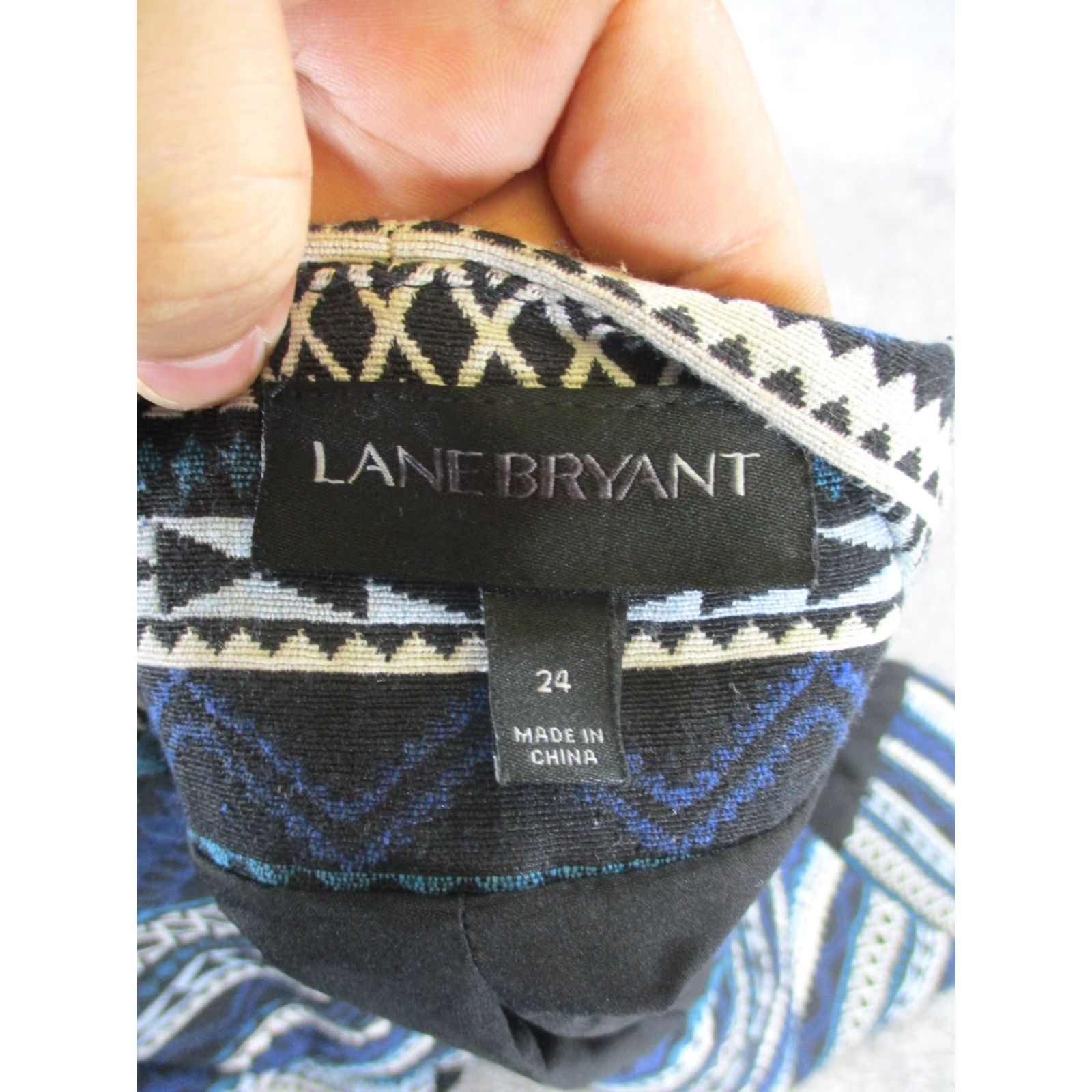 Vintage Lane Bryant Jacket 24 Black Print Single Button Womens Size 4XL / US 24-26 - 6 Thumbnail
